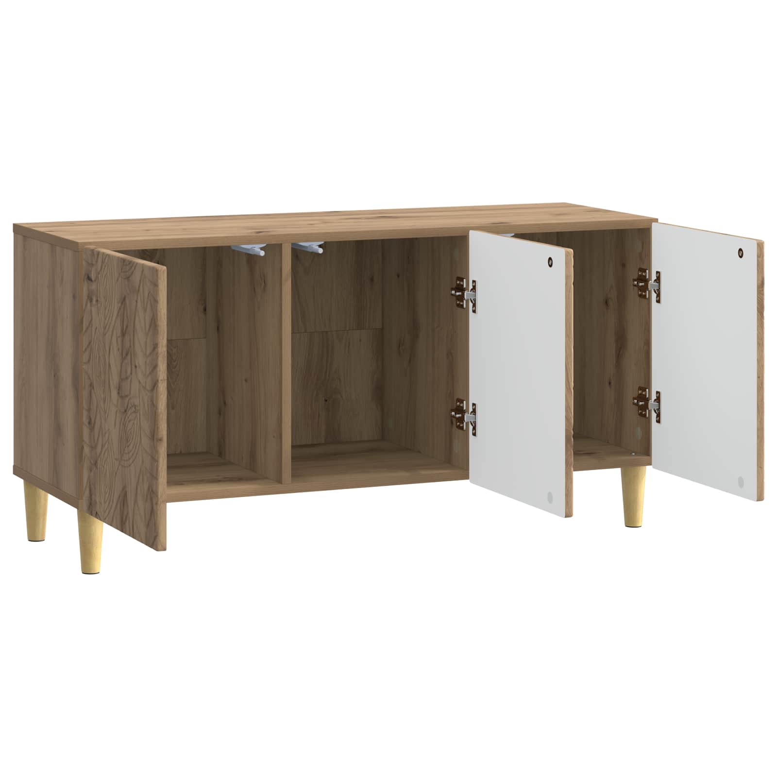 Meuble TV 99 x 34,5 x 50 cm Chêne artisanal Bois d'ingénierie - XIOS