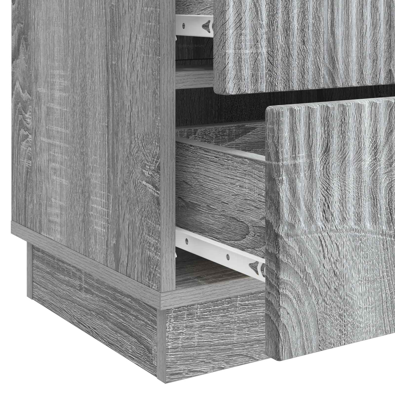 Cabinet de chevet avec tiroir Sonoma gris 43 x 34,5 x 44,5 cm - XIOS