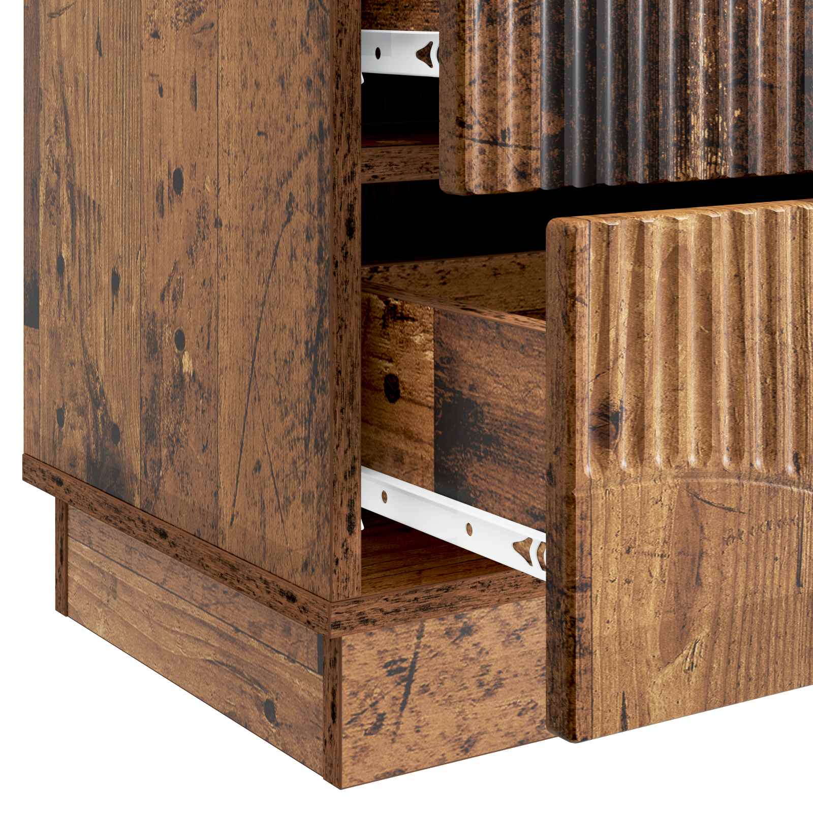Cabinet de chevet 2 pcs Bois ancien 43 x 34,5 x 44,5 cm - XIOS
