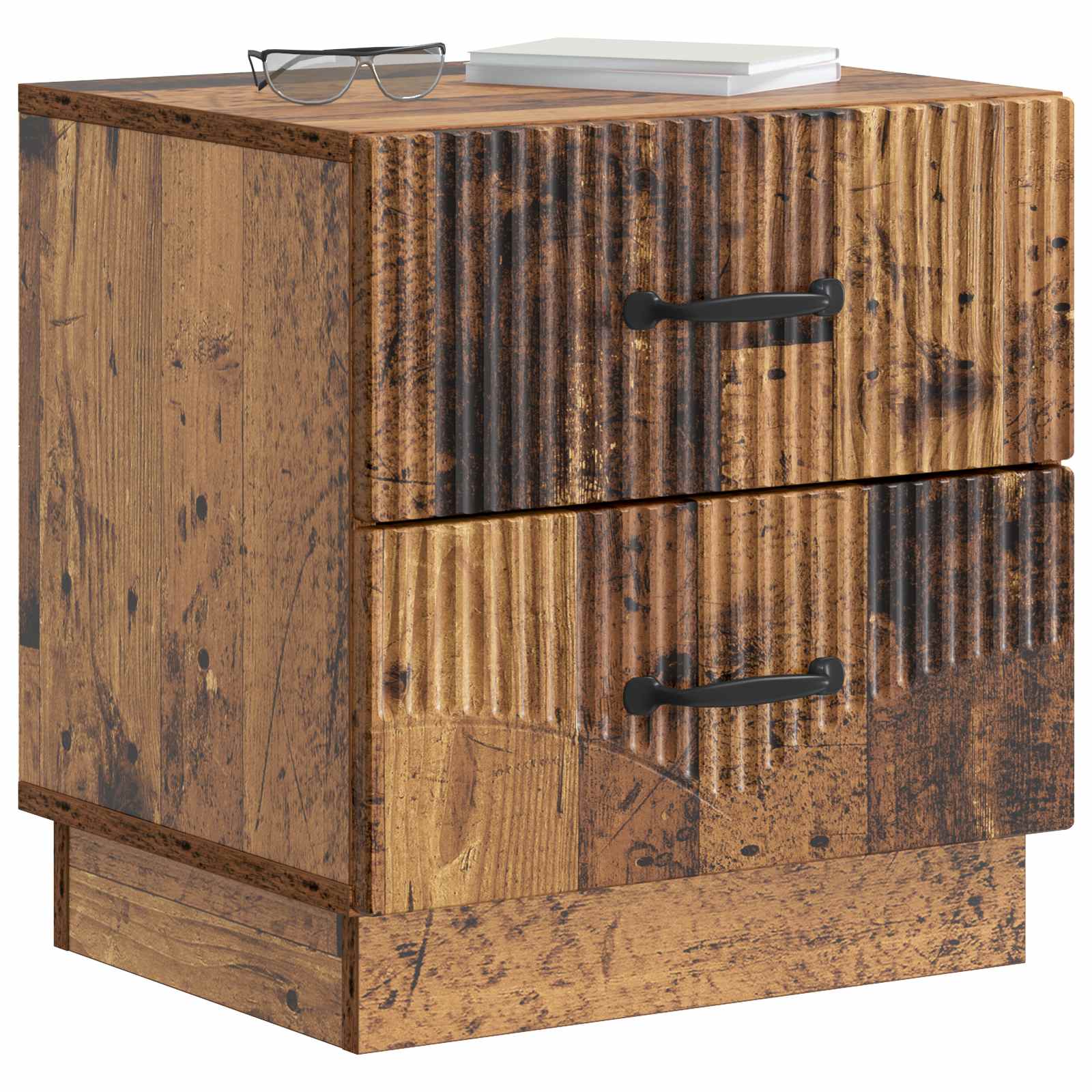 Cabinet de chevet 2 pcs Bois ancien 43 x 34,5 x 44,5 cm - XIOS