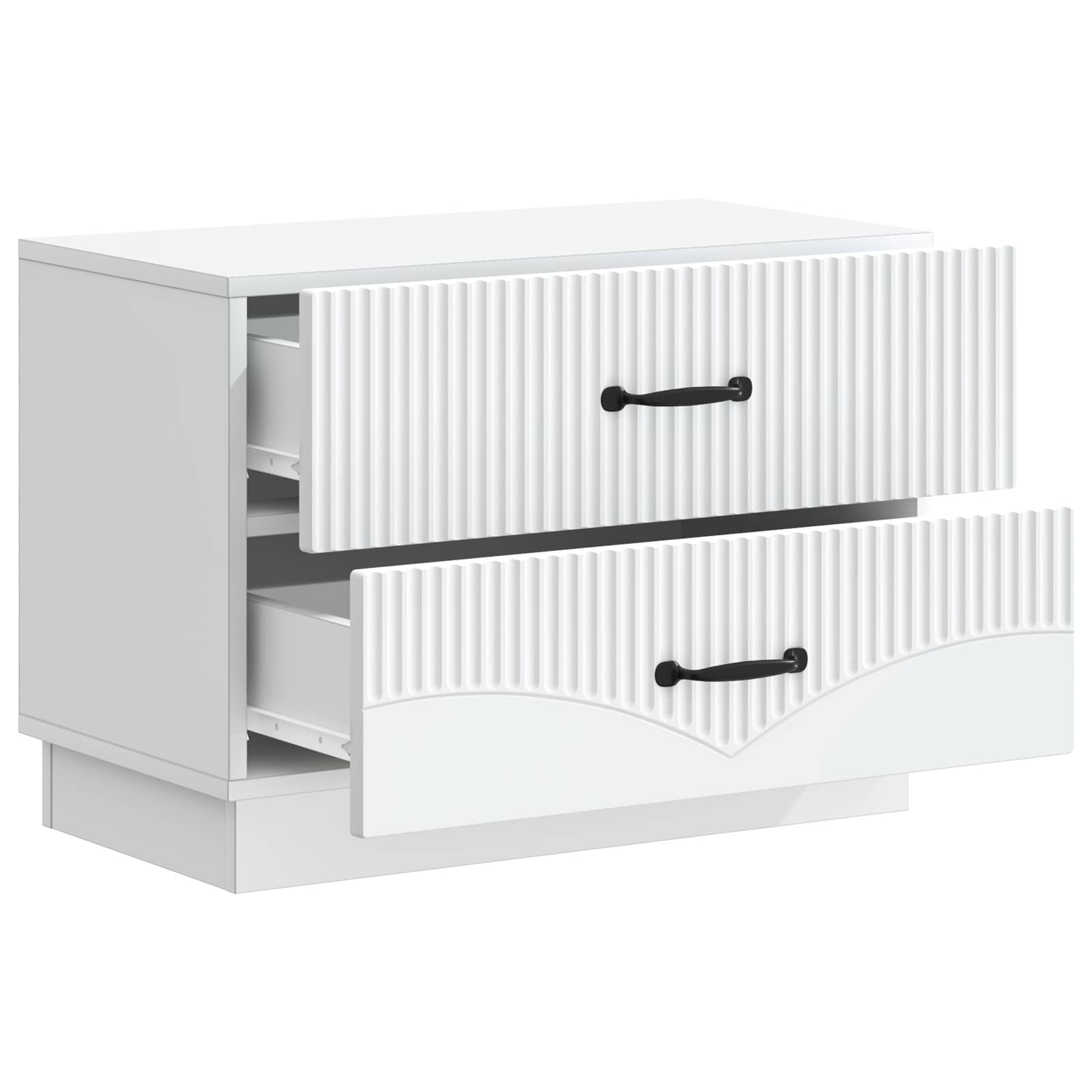 Cabinet de chevet Blanc 62 x 34,5 x 44,5 cm Bois d'ingénierie - XIOS