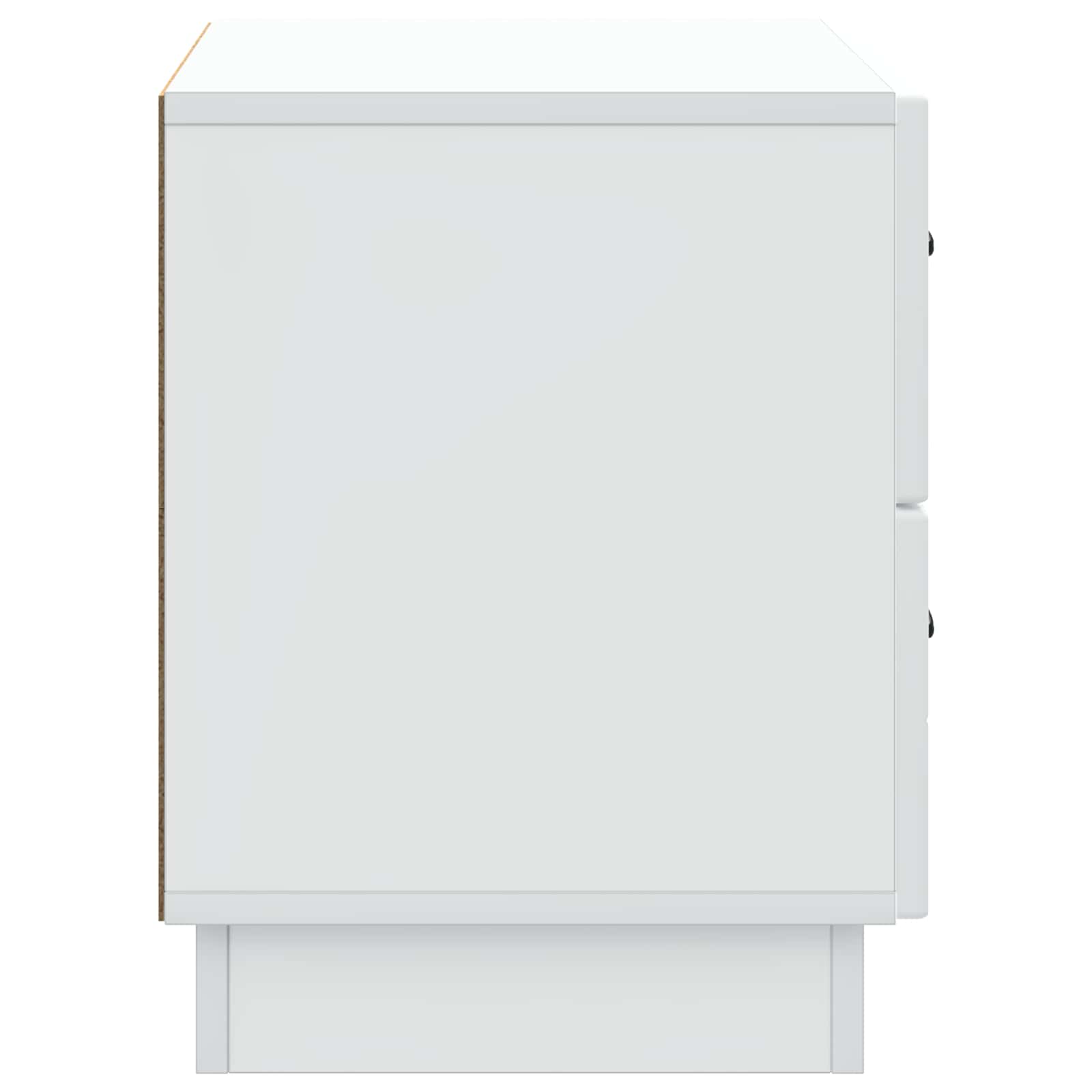 Cabinet de chevet Blanc 62 x 34,5 x 44,5 cm Bois d'ingénierie - XIOS