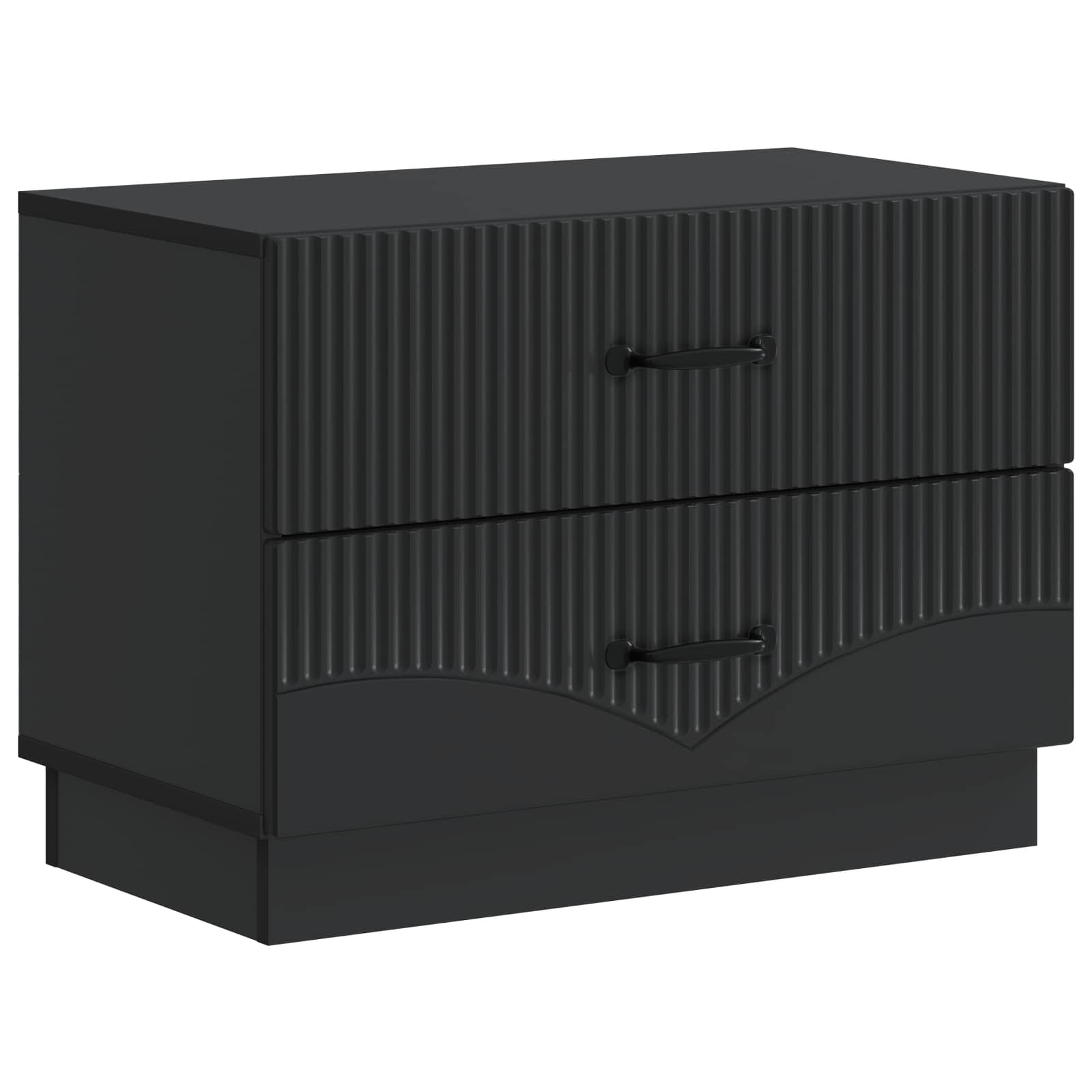 Cabinet de chevet Noir 62 x 34,5 x 44,5 cm Bois d'ingénierie - XIOS