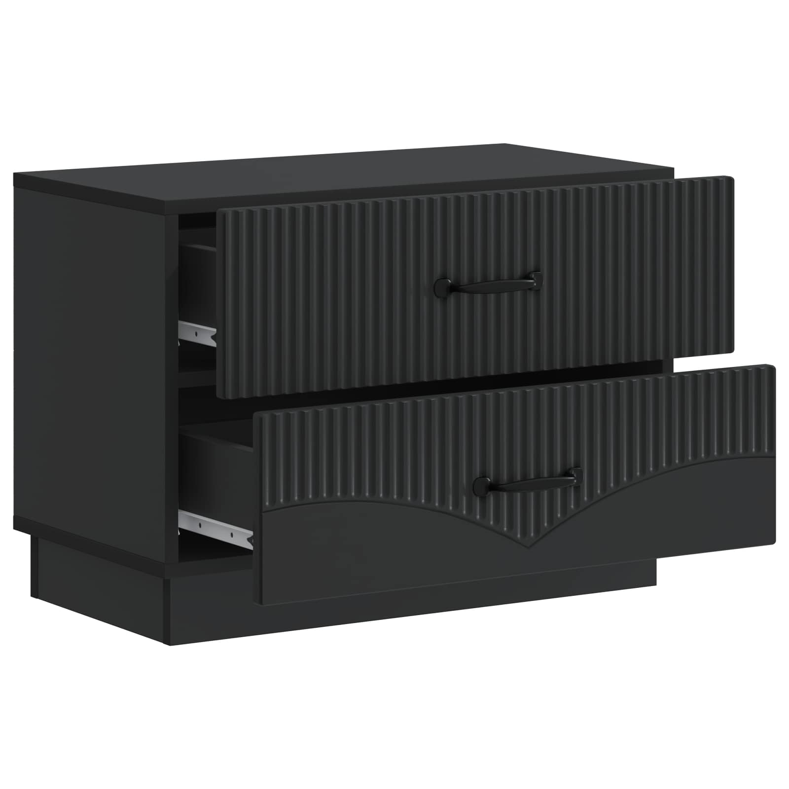 Cabinet de chevet Noir 62 x 34,5 x 44,5 cm Bois d'ingénierie - XIOS