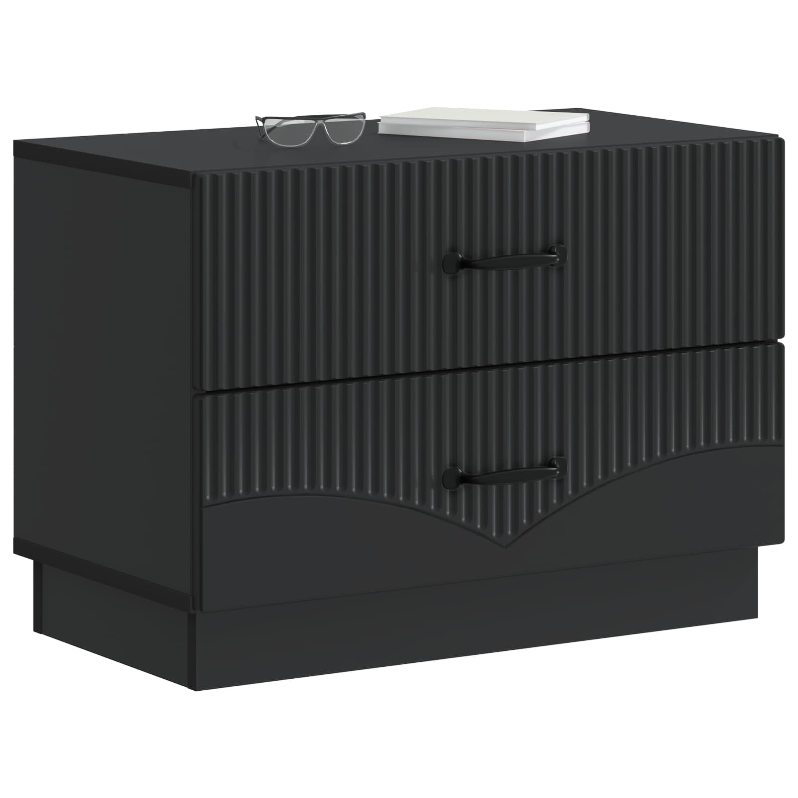 Cabinet de chevet Noir 62 x 34,5 x 44,5 cm Bois d'ingénierie - XIOS