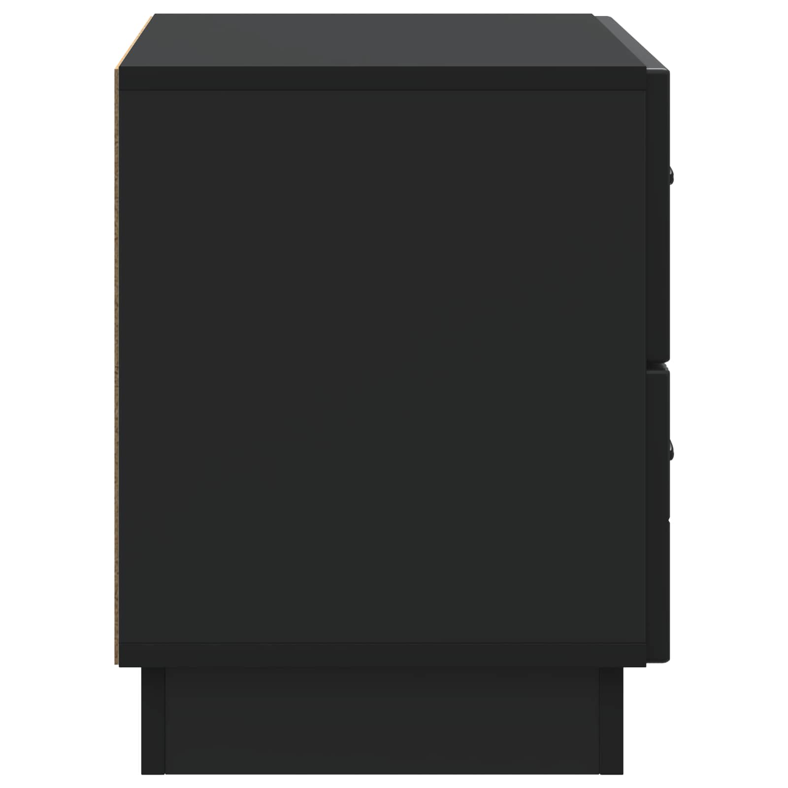 Cabinet de chevet Noir 62 x 34,5 x 44,5 cm Bois d'ingénierie - XIOS