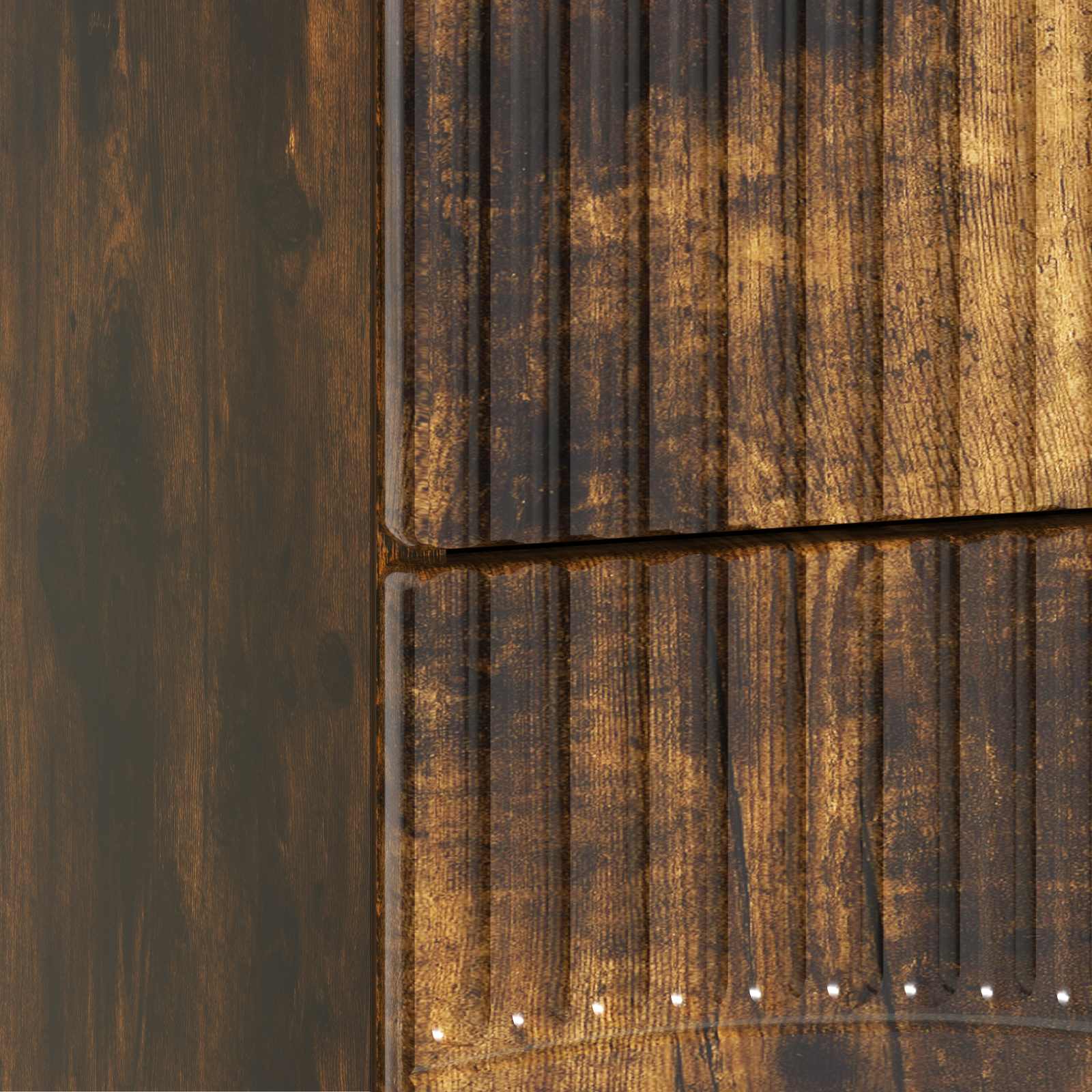 Cabinet de chevet avec tiroir Chêne fumé 62 x 34,5 x 44,5 cm - XIOS