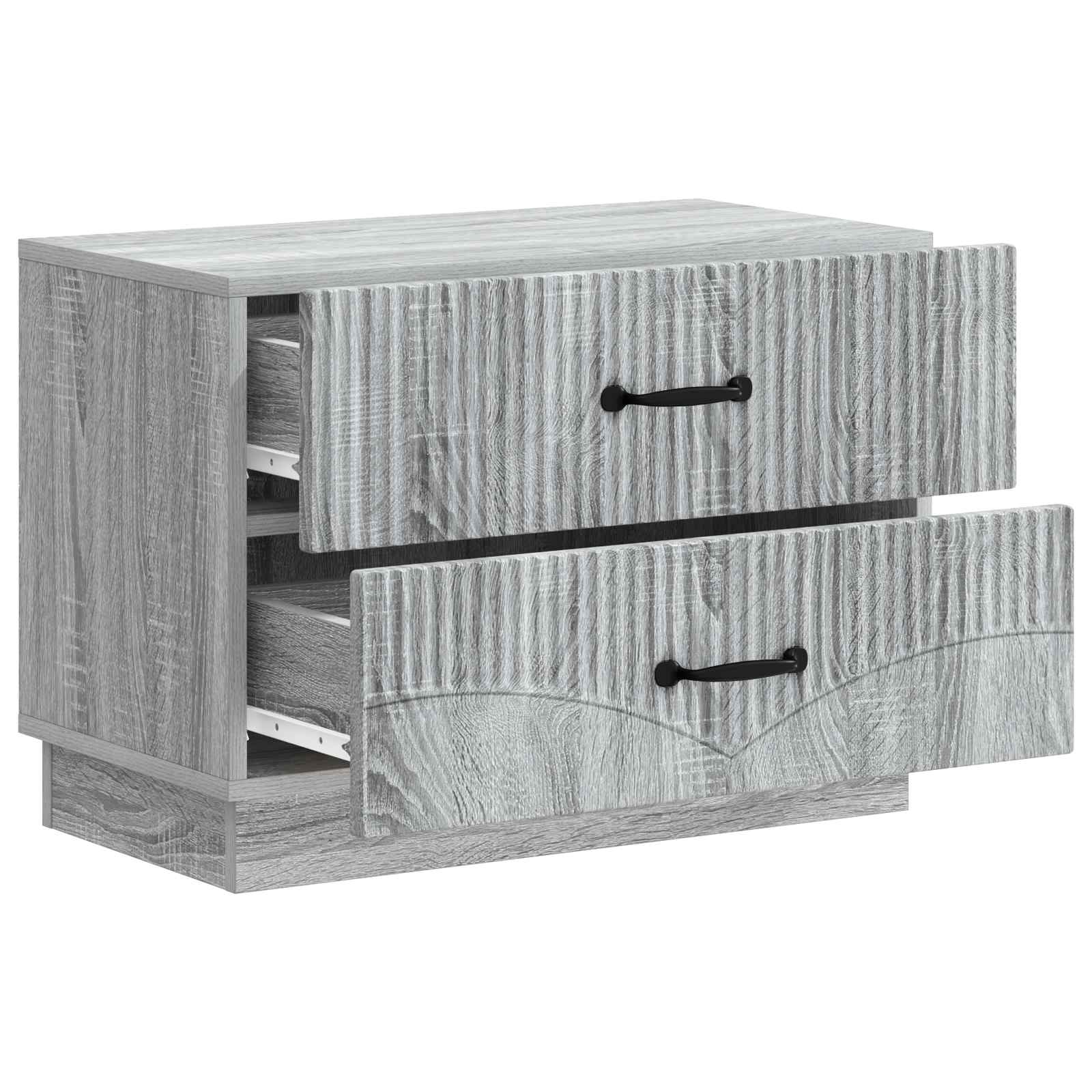 Cabinet de chevet avec tiroir Sonoma gris 62 x 34,5 x 44,5 cm - XIOS