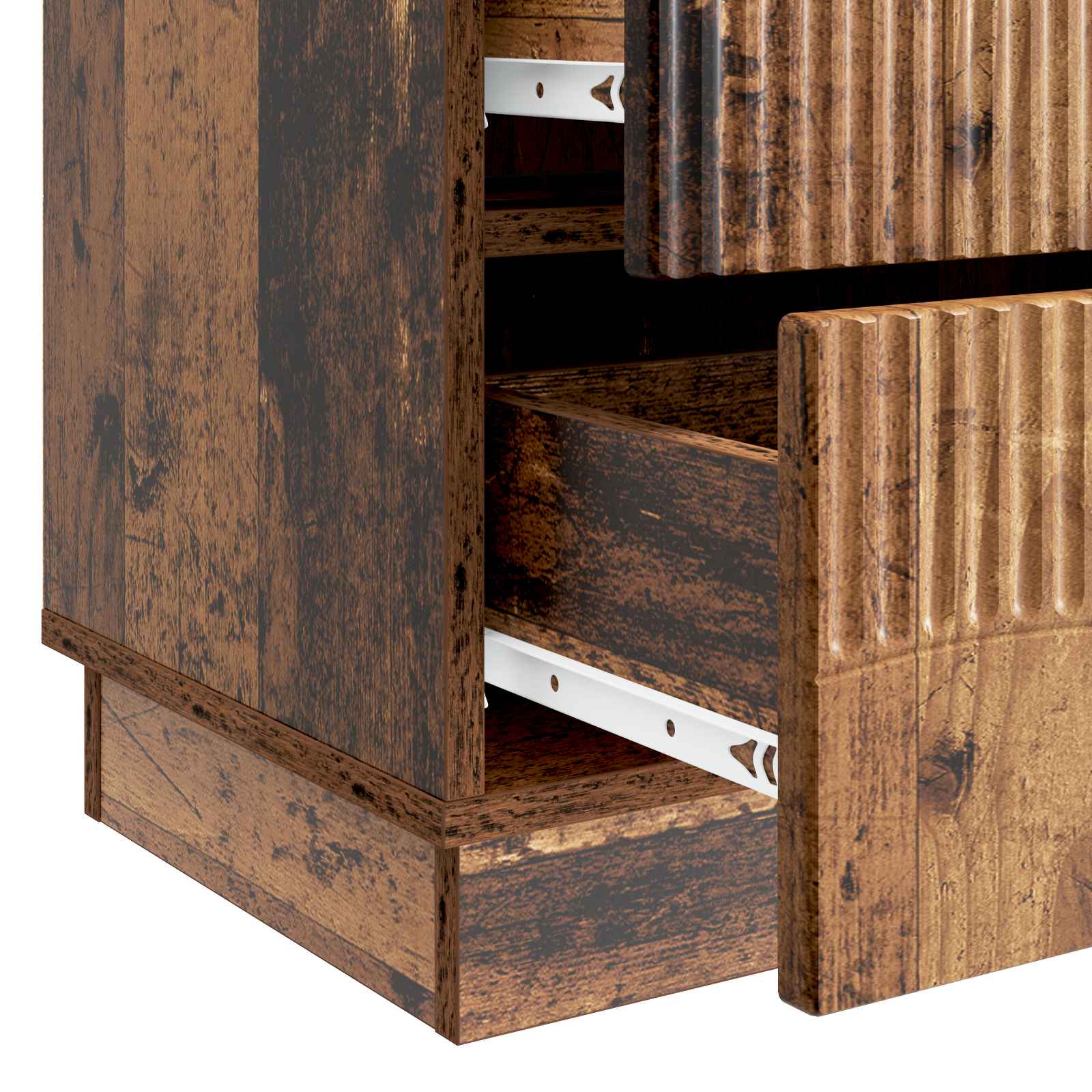 Cabinet de chevet avec tiroir Bois ancien 62 x 34,5 x 44,5 cm - XIOS