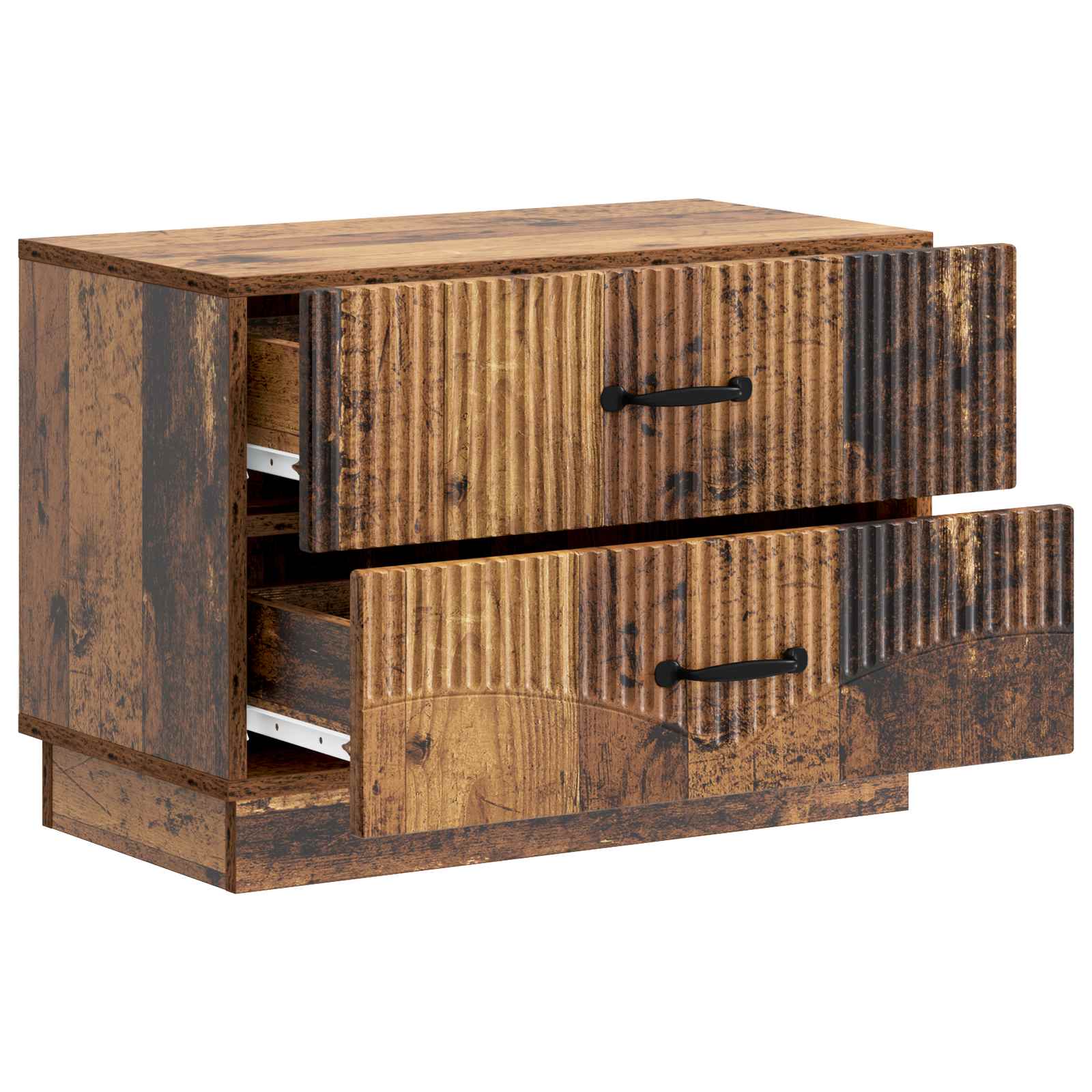 Cabinet de chevet avec tiroir Bois ancien 62 x 34,5 x 44,5 cm - XIOS