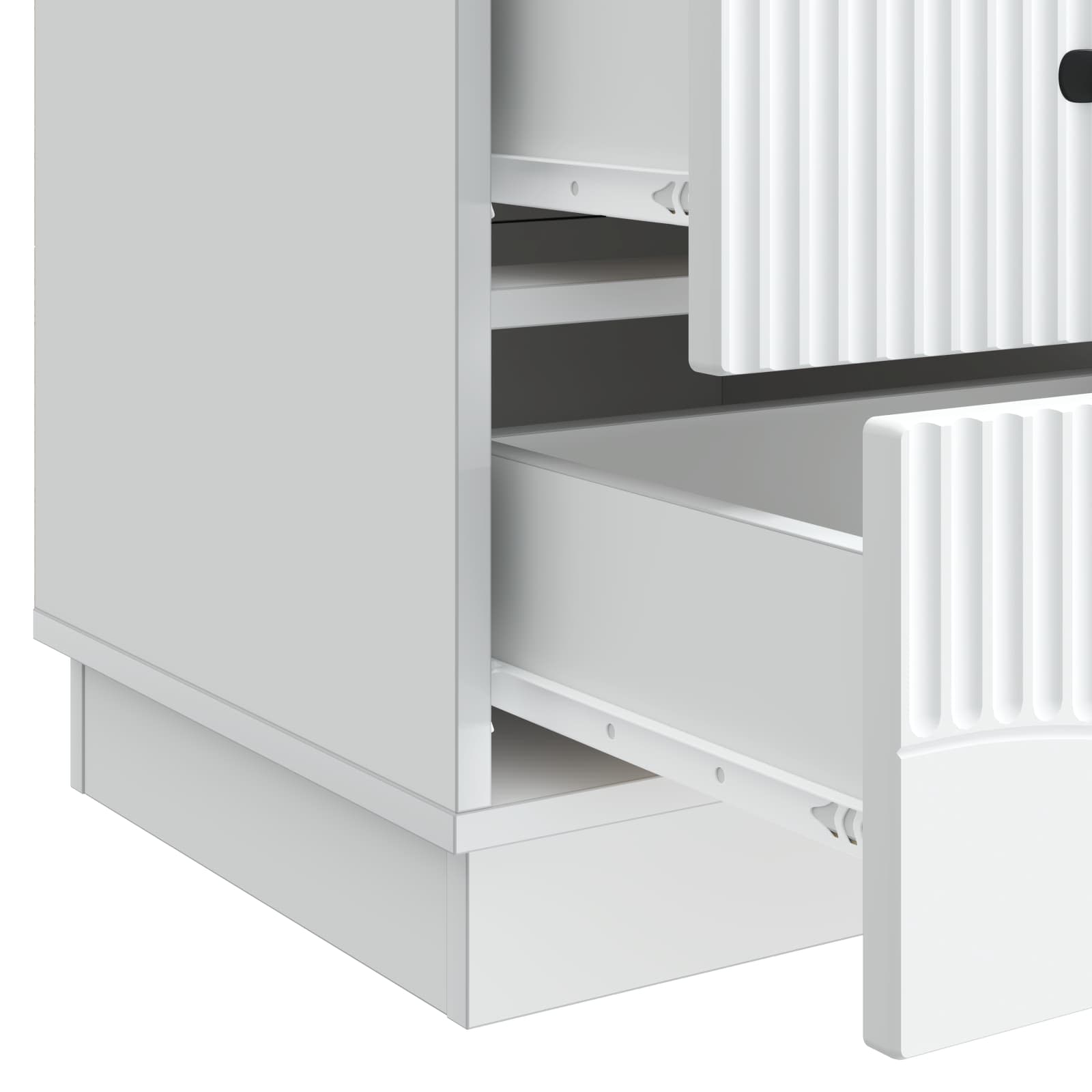 Cabinet de chevet Blanc 43 x 41 x 63,5 cm Bois d'ingénierie - XIOS
