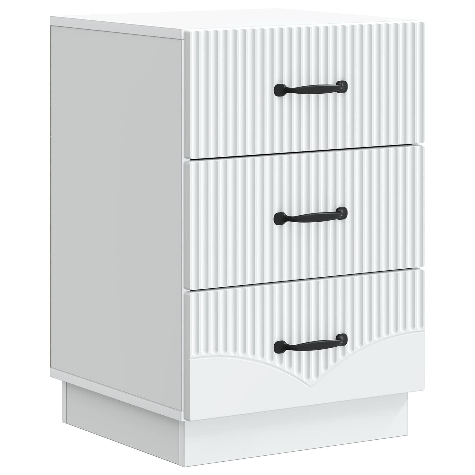 Cabinet de chevet Blanc 43 x 41 x 63,5 cm Bois d'ingénierie - XIOS