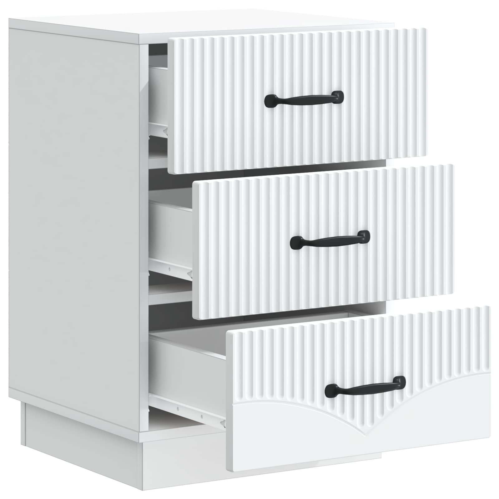 Cabinet de chevet Blanc 43 x 41 x 63,5 cm Bois d'ingénierie - XIOS
