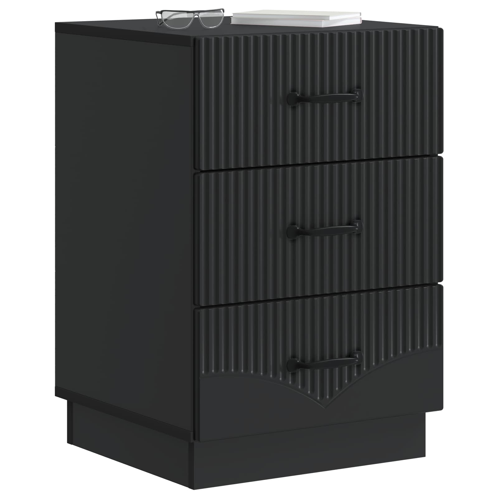 Cabinet de chevet Noir 43 x 41 x 63,5 cm Bois d'ingénierie - XIOS