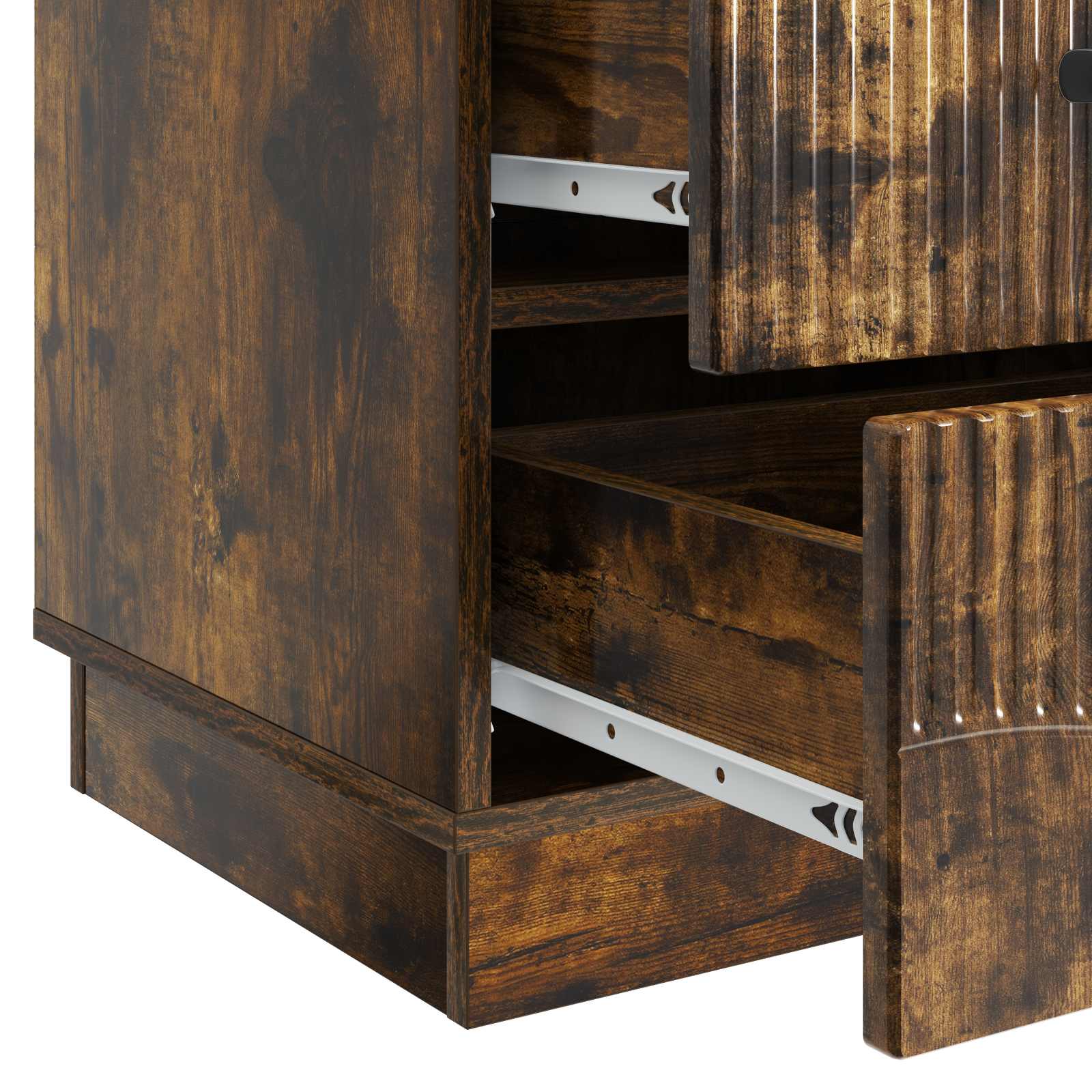 Cabinet de chevet avec tiroir Chêne fumé 43 x 41 x 63,5 cm - XIOS