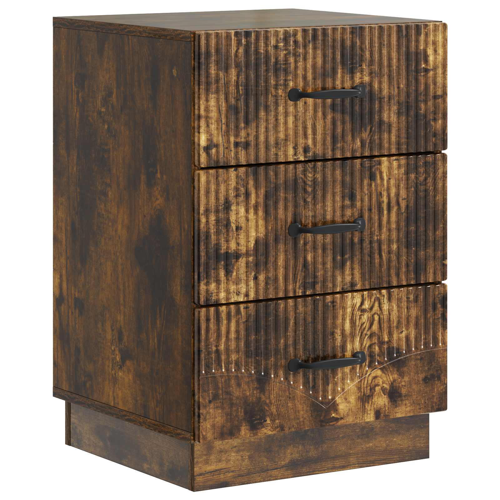 Cabinet de chevet avec tiroir Chêne fumé 43 x 41 x 63,5 cm - XIOS
