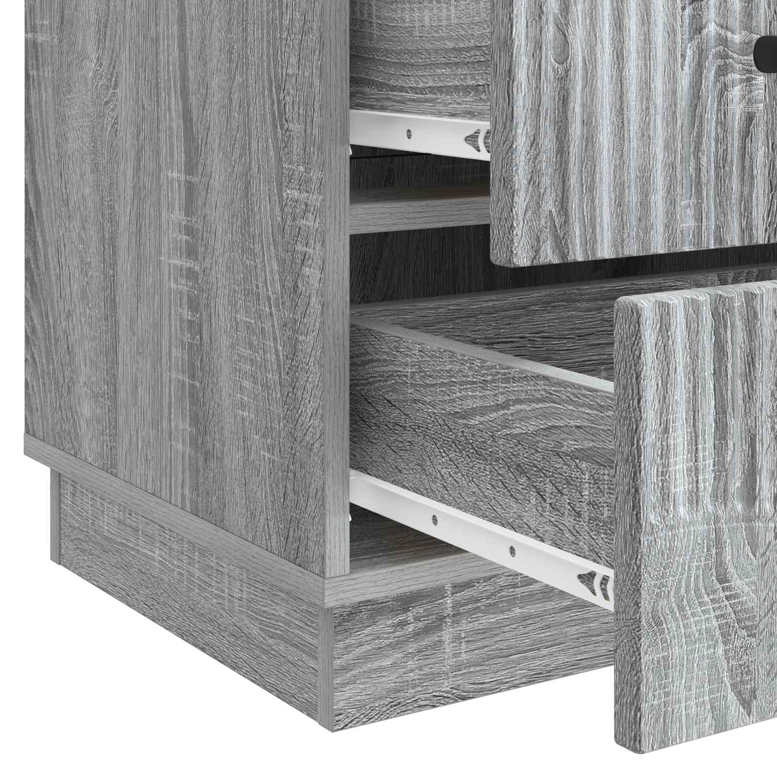 Cabinet de chevet avec tiroir Sonoma gris 43 x 41 x 63,5 cm - XIOS