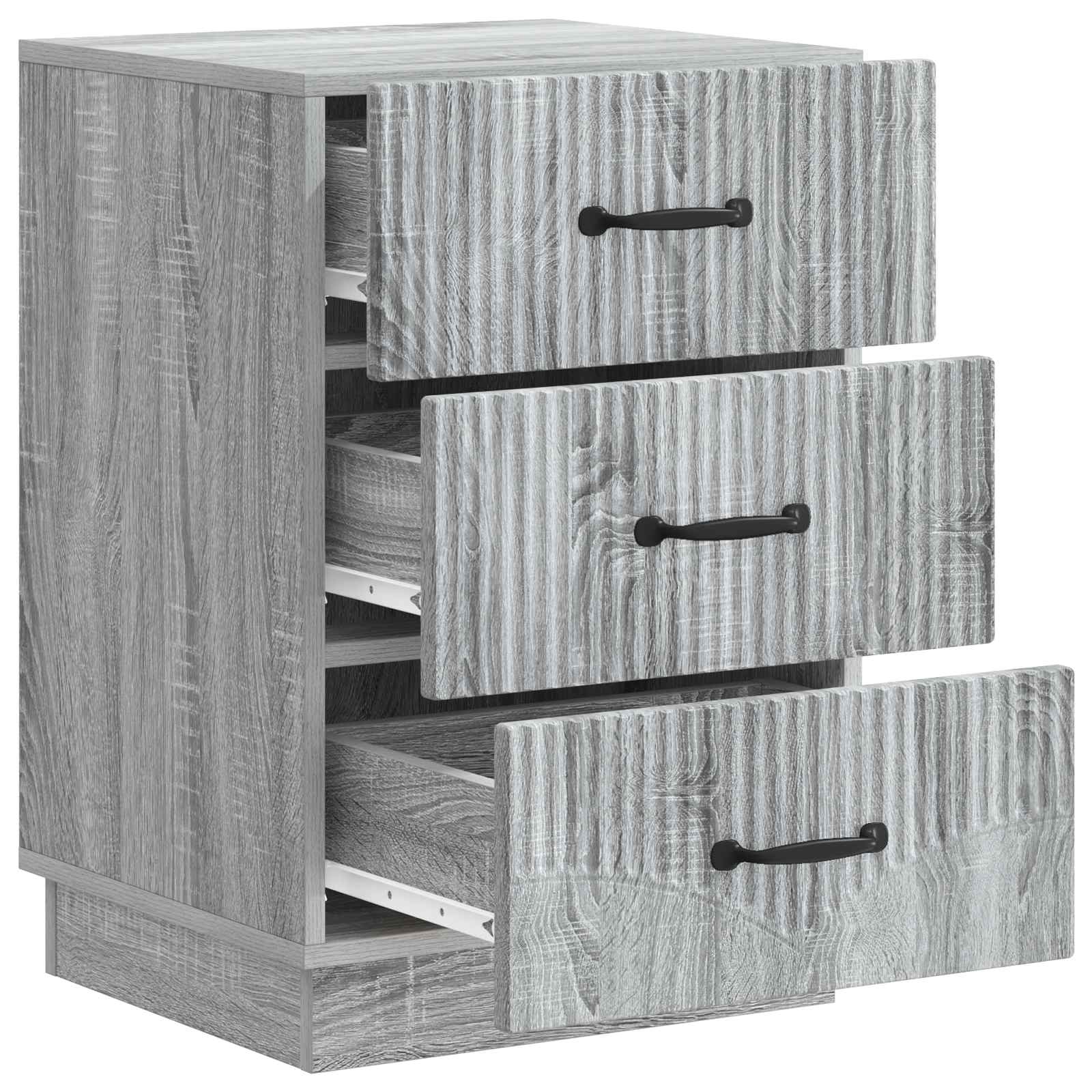 Cabinet de chevet avec tiroir Sonoma gris 43 x 41 x 63,5 cm - XIOS