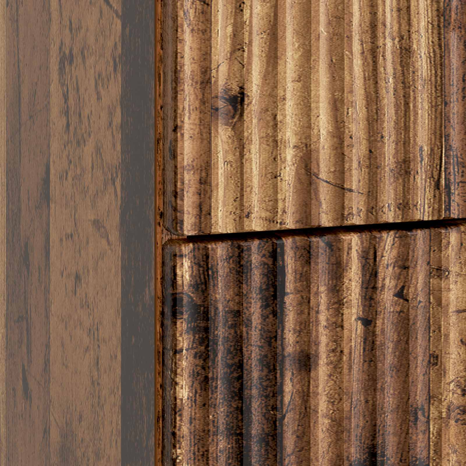 Cabinet de chevet avec tiroir Bois ancien 43 x 41 x 63,5 cm - XIOS