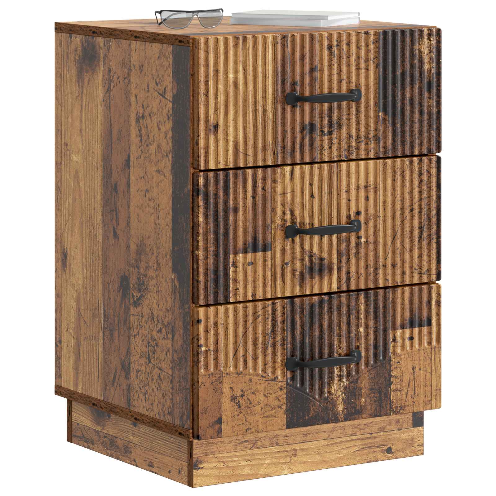 Cabinet de chevet avec tiroir Bois ancien 43 x 41 x 63,5 cm - XIOS
