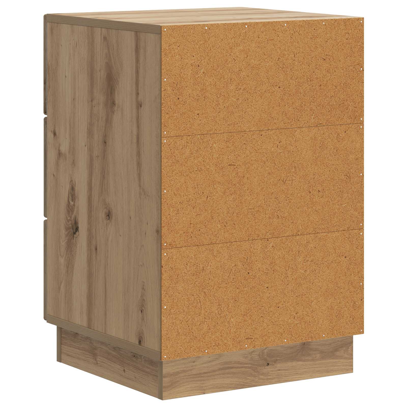 Cabinet de chevet avec tiroir Chêne artisanal 43 x 41 x 63,5 cm - XIOS