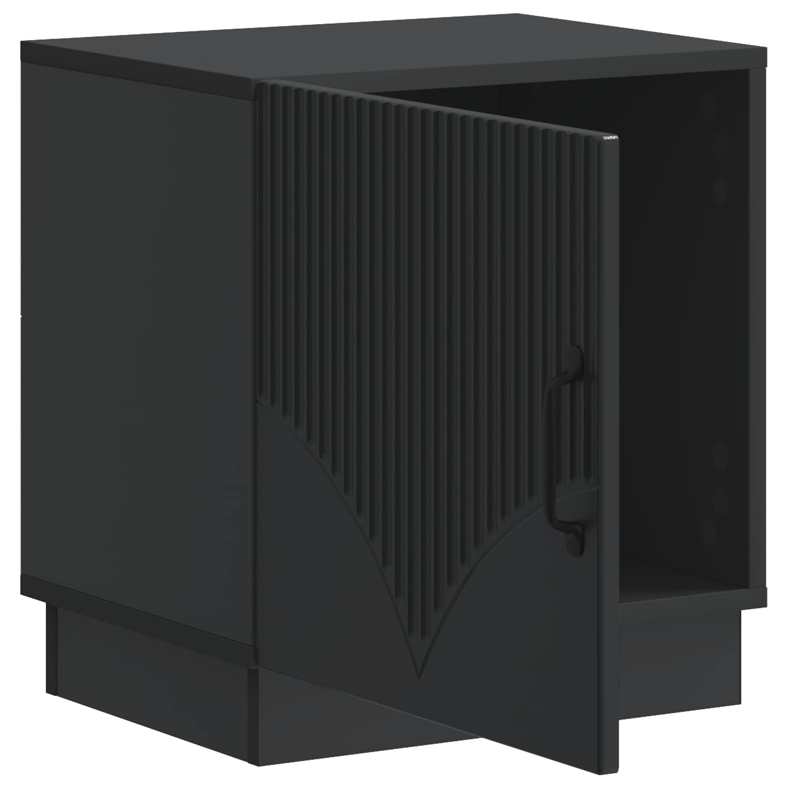 Table de chevet 2 pc Noir 43 x 34,5 x 47 cm Bois d'ingénierie - XIOS