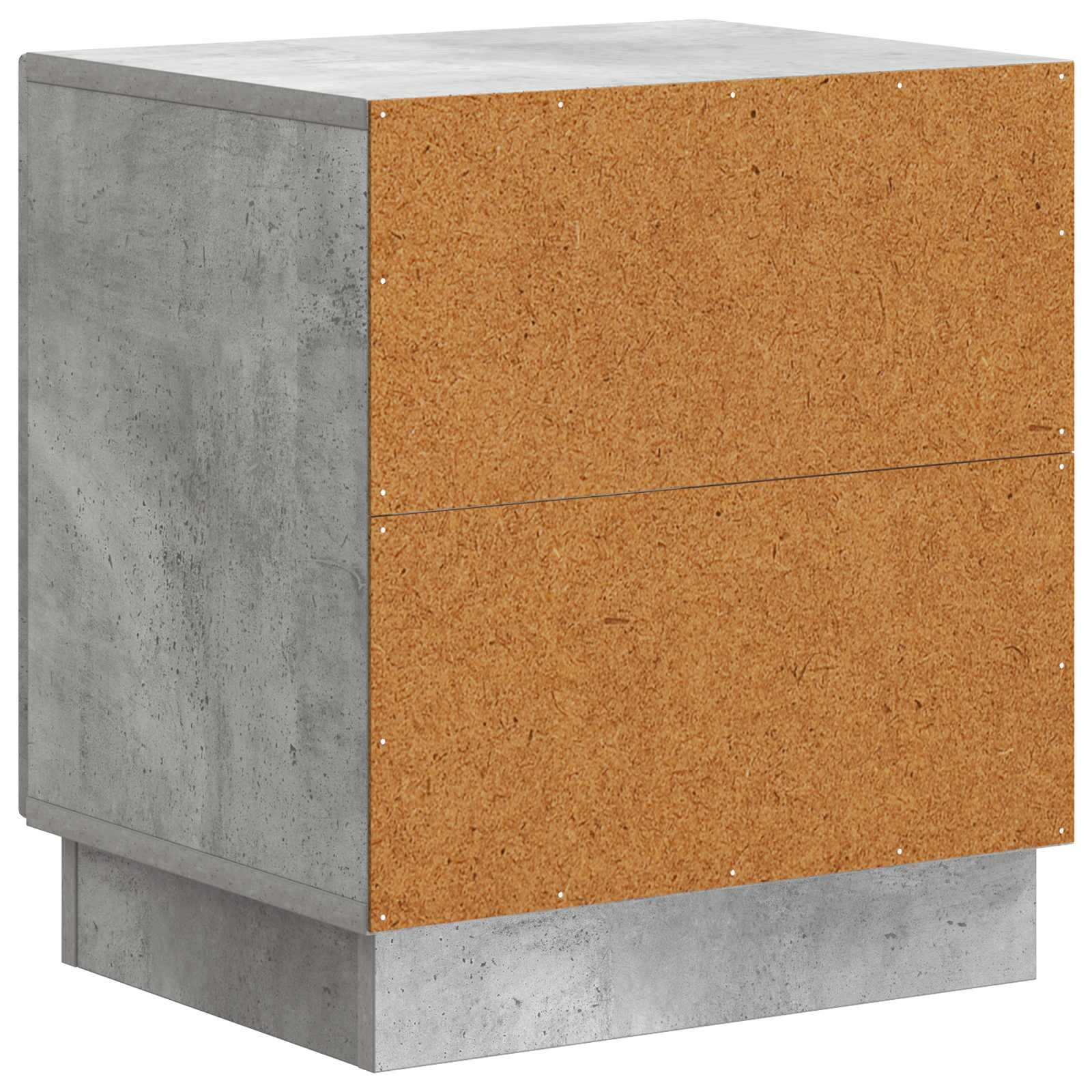 Table de chevet Gris Béton 43 x 34,5 x 47 cm Bois d'ingénierie - XIOS