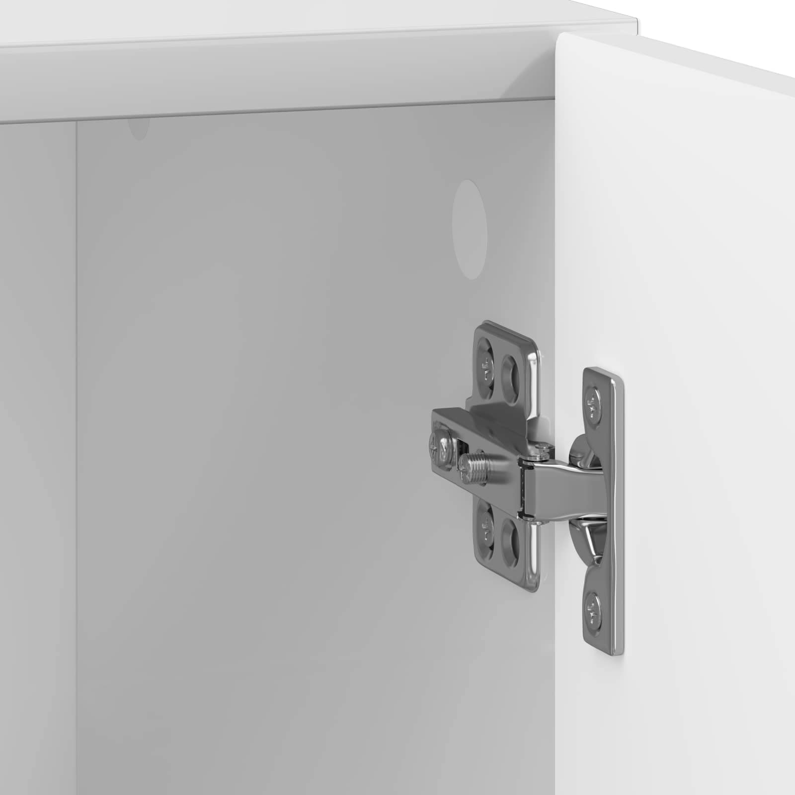 Table de chevet Blanc brillant 43 x 34,5 x 47 cm - XIOS