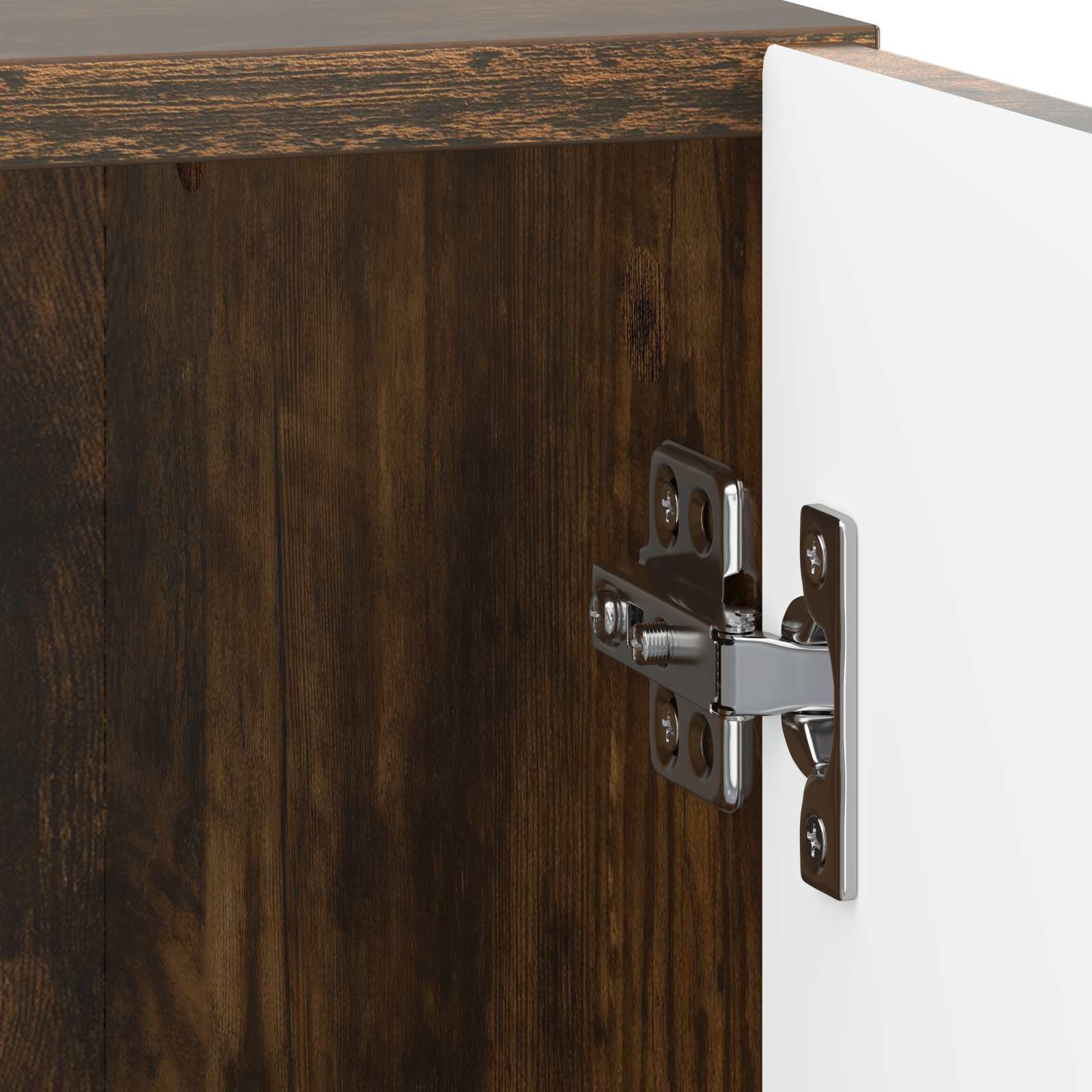 Table de chevet Chêne fumé 43 x 34,5 x 47 cm Bois d'ingénierie - XIOS