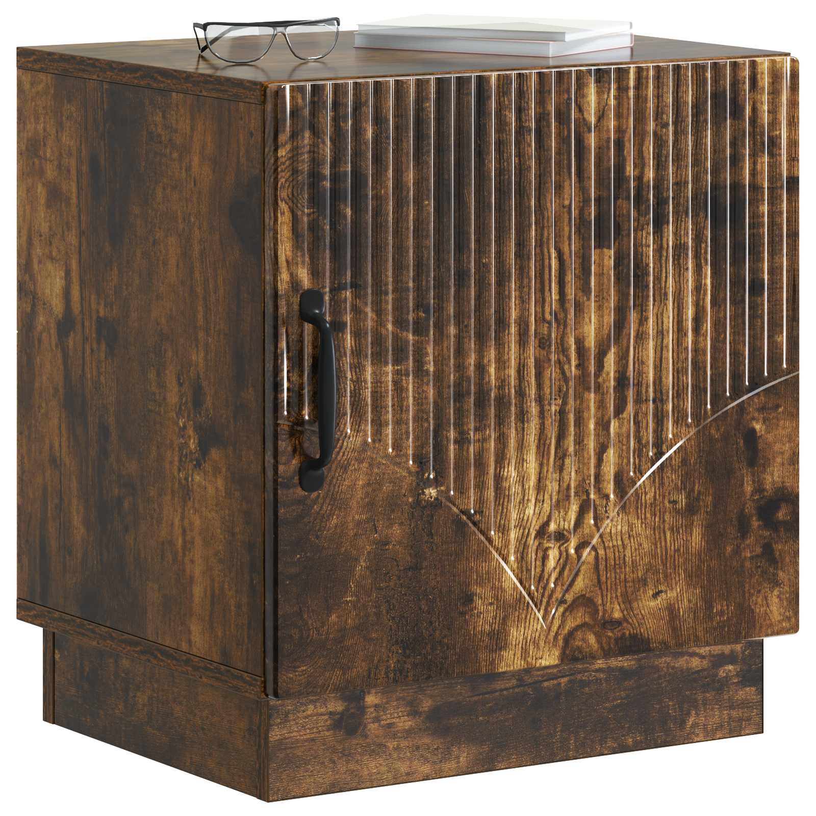 Table de chevet Chêne fumé 43 x 34,5 x 47 cm Bois d'ingénierie - XIOS