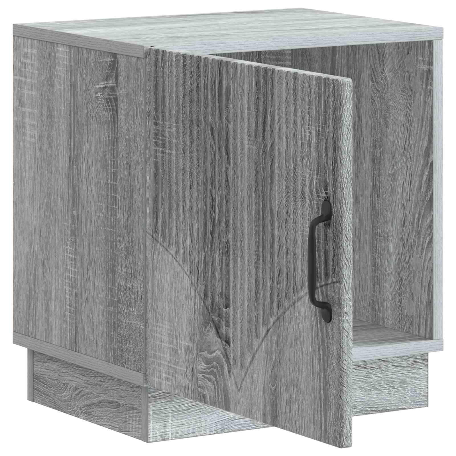 Table de chevet 2 pc Sonoma gris 43 x 34,5 x 47 cm - XIOS