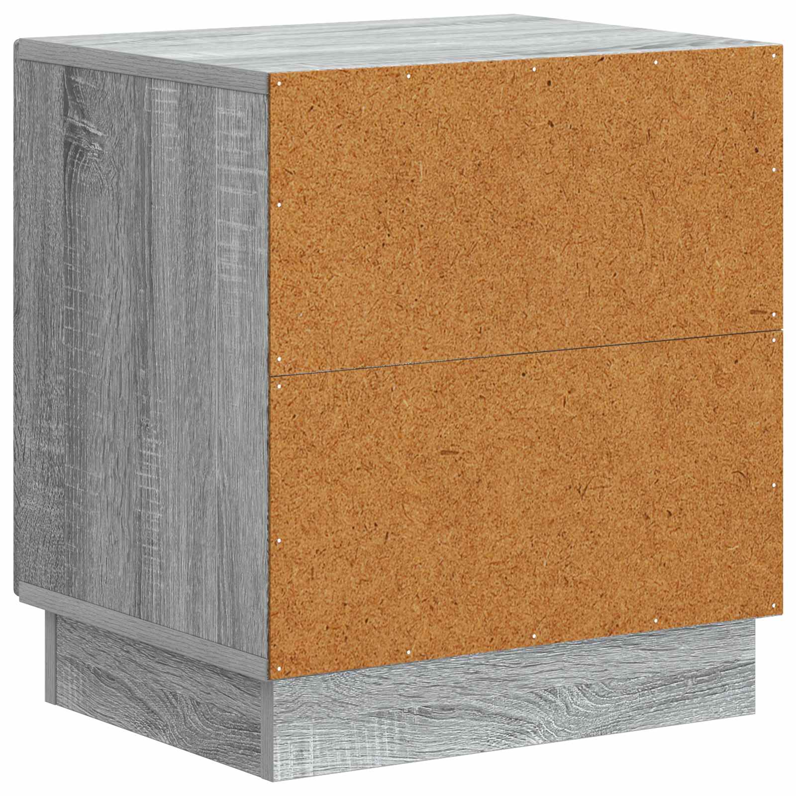 Table de chevet 2 pc Sonoma gris 43 x 34,5 x 47 cm - XIOS
