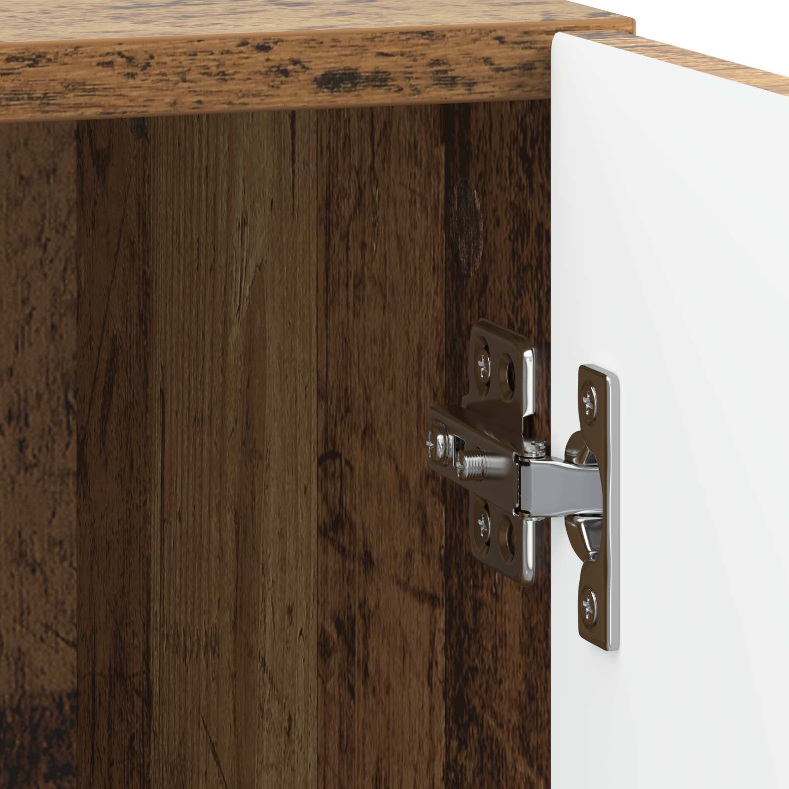Table de chevet 2 pc Bois ancien 43 x 34,5 x 47 cm - XIOS
