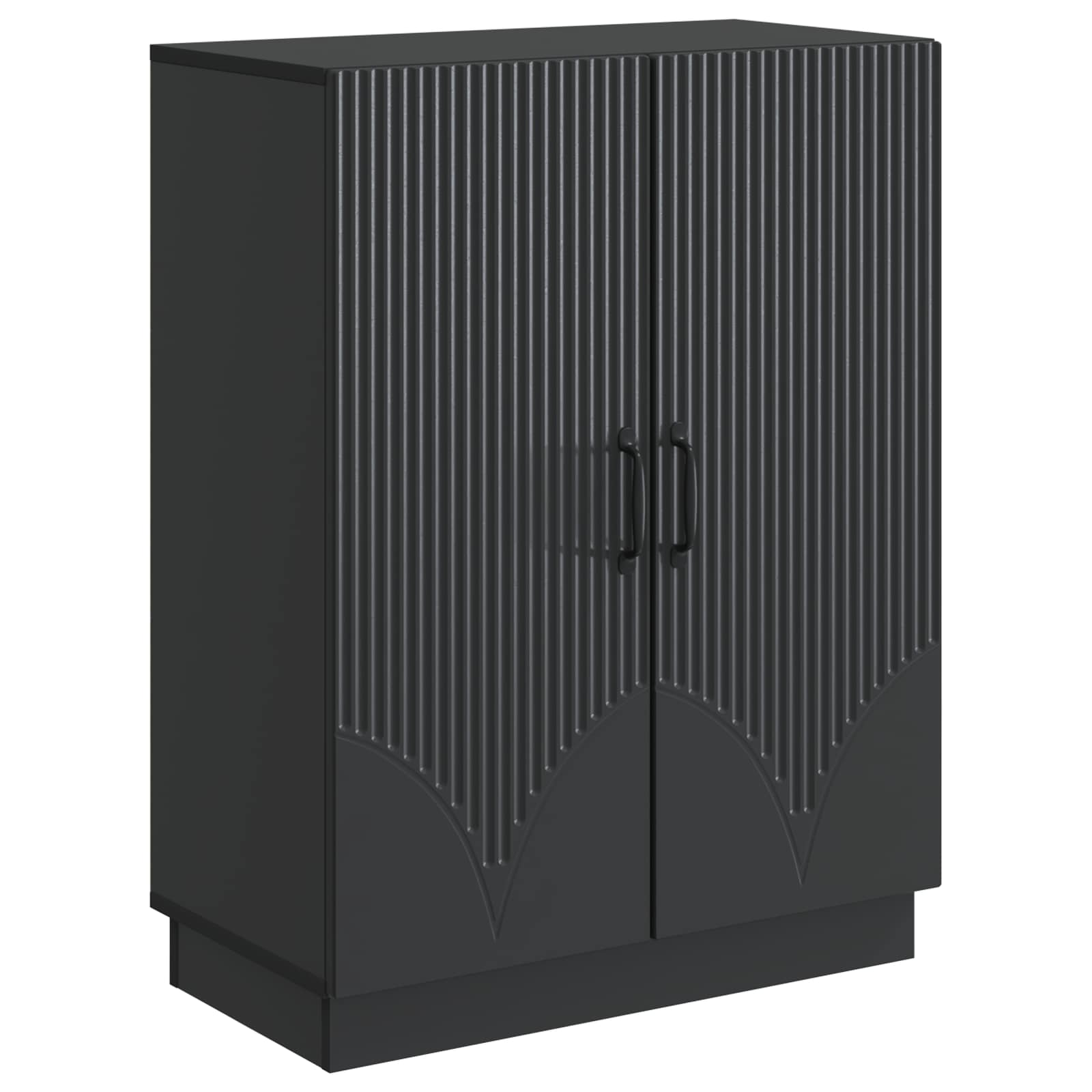 Buffet Noir 66 x 34,5 x 87 cm Bois d'ingénierie - XIOS
