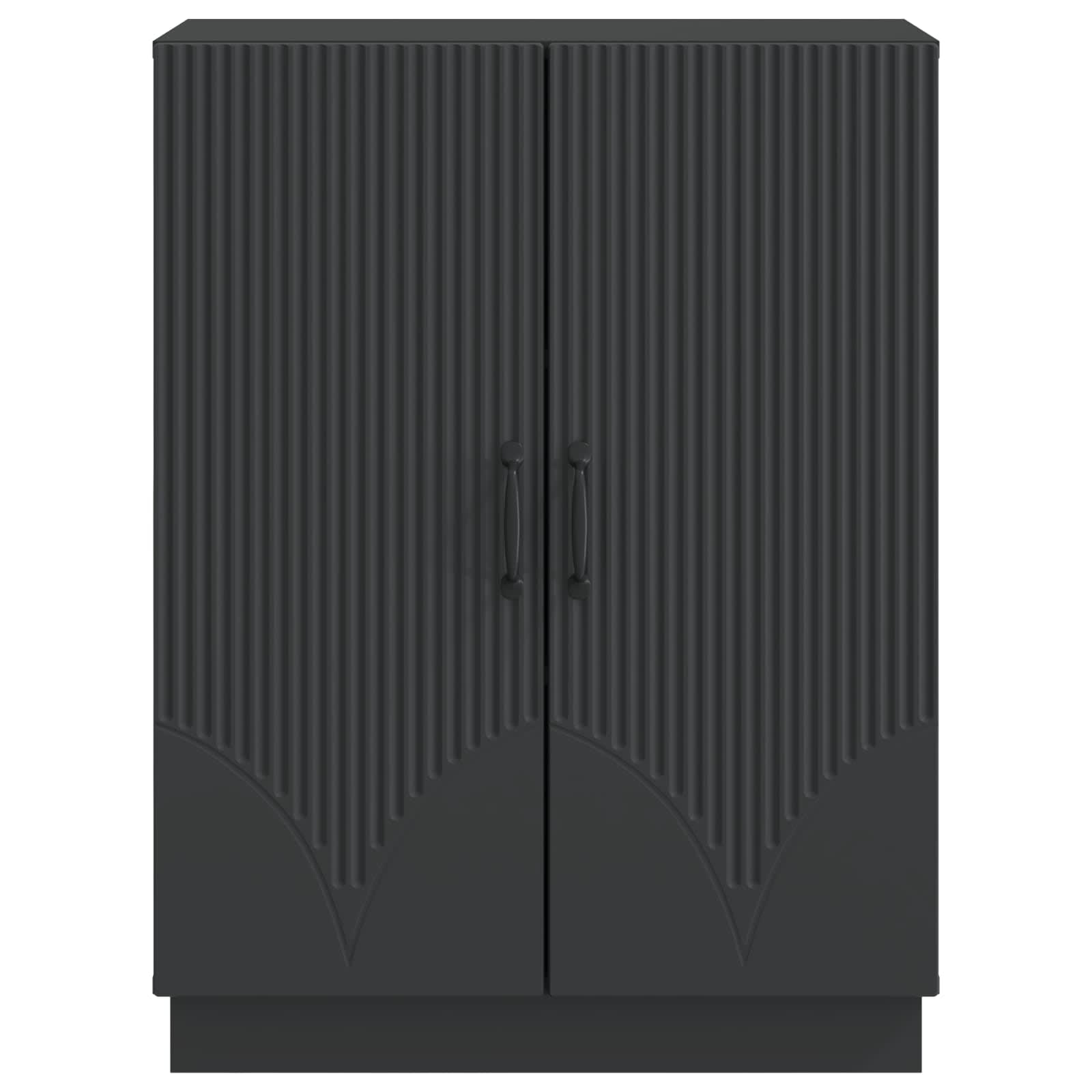 Buffet Noir 66 x 34,5 x 87 cm Bois d'ingénierie - XIOS