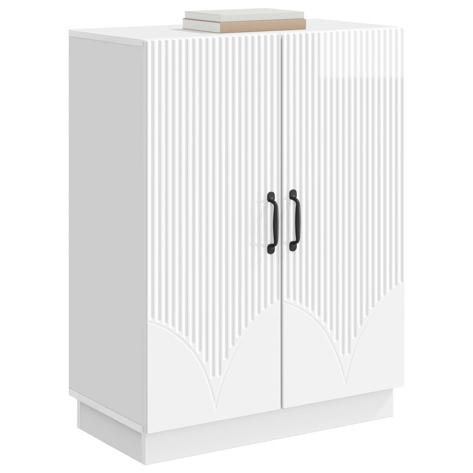 Buffet Blanc brillant 66 x 34,5 x 87 cm Bois d'ingénierie - XIOS