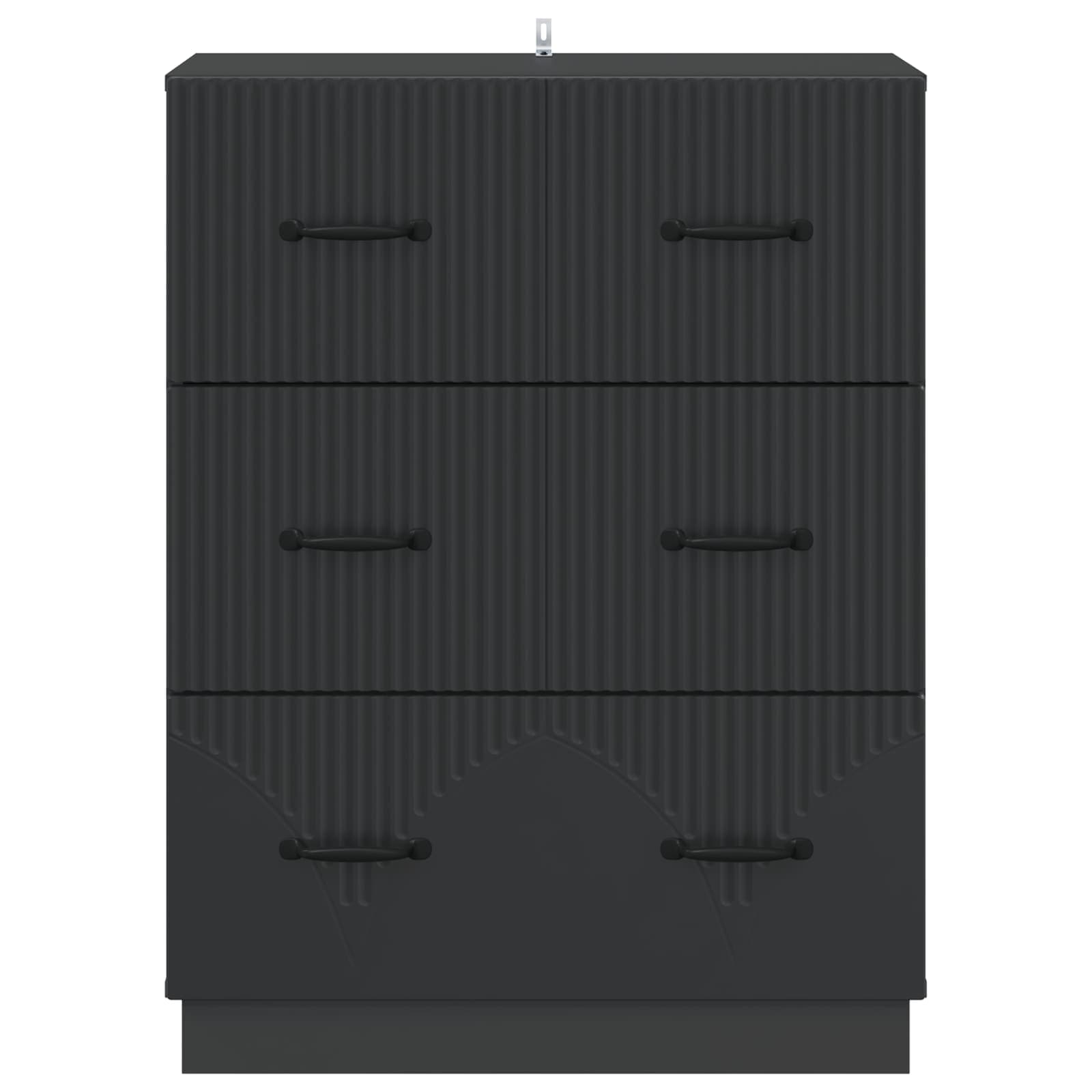 Armoire à tiroirs Noir 66 x 34,5 x 87 cm Bois d'ingénierie - XIOS