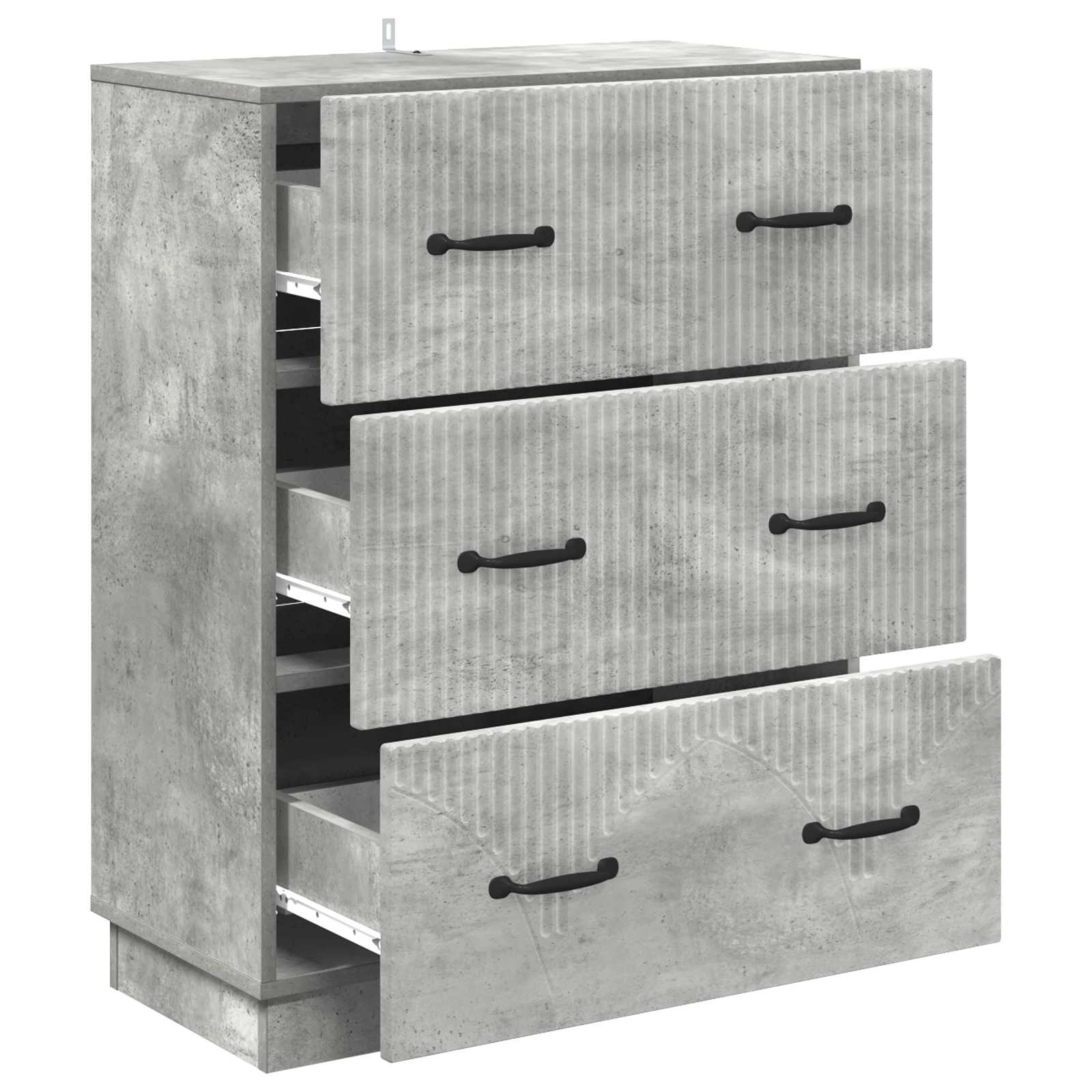 Armoire à tiroirs Gris béton 66 x 34,5 x 87 cm - XIOS
