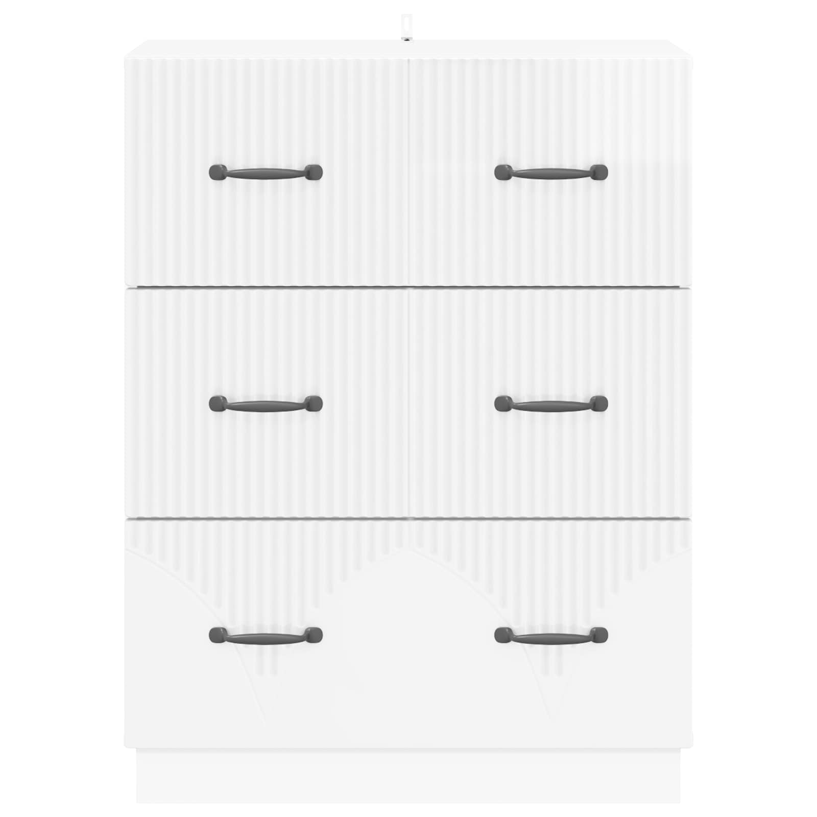 Armoire à tiroirs Blanc brillant 66 x 34,5 x 87 cm - XIOS