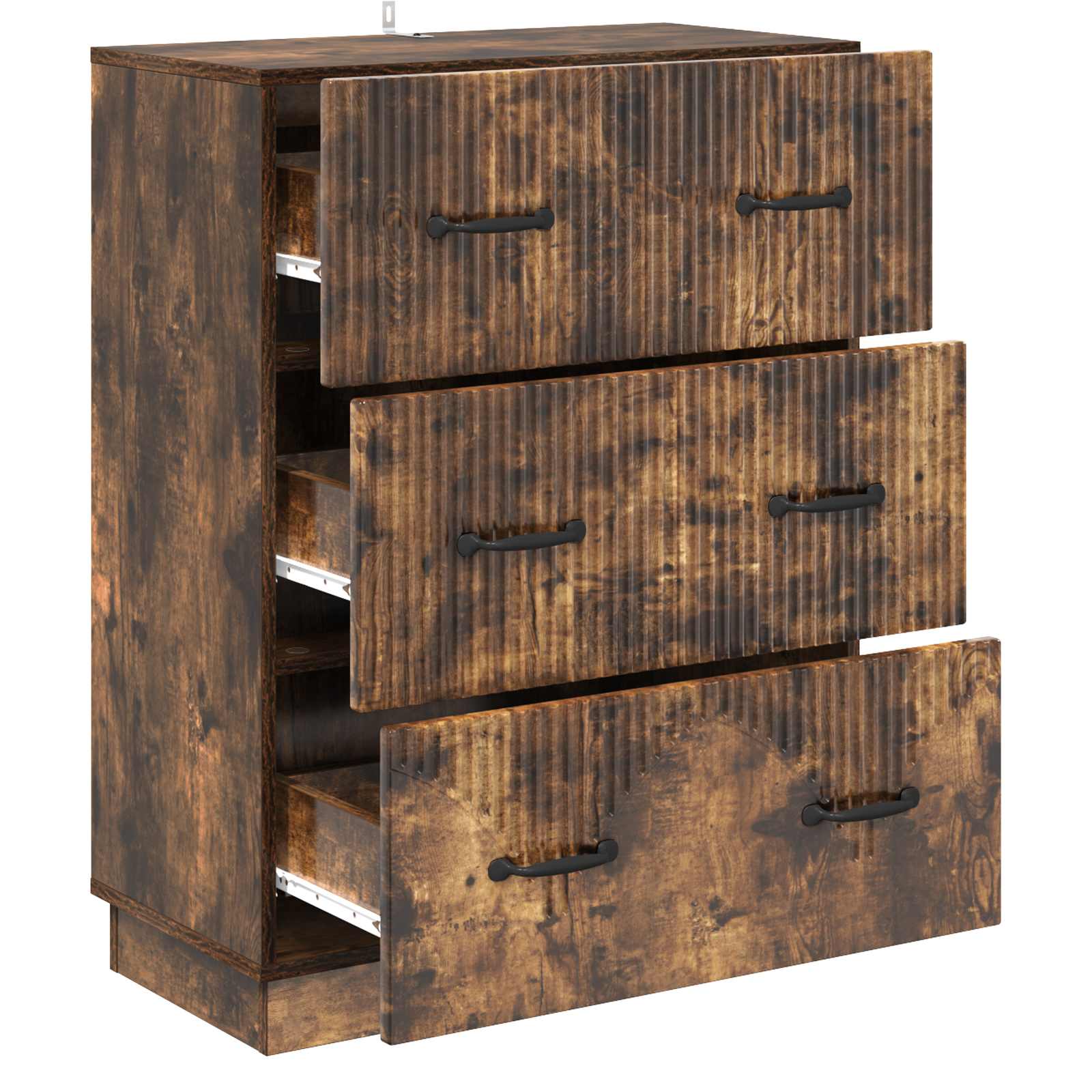 Armoire à tiroirs Chêne fumé 66 x 34,5 x 87 cm - XIOS