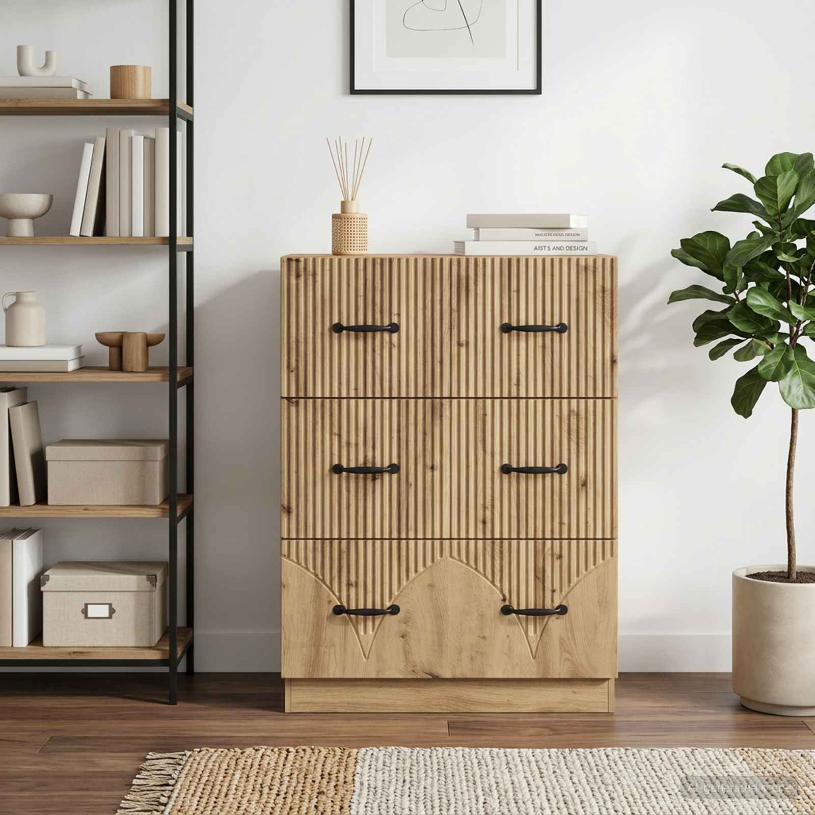 Armoire à tiroirs 66 x 34,5 x 87 cm Bois d'ingénierie - XIOS