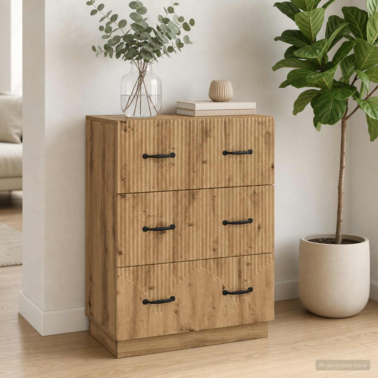 Armoire à tiroirs 66 x 34,5 x 87 cm Bois d'ingénierie - XIOS