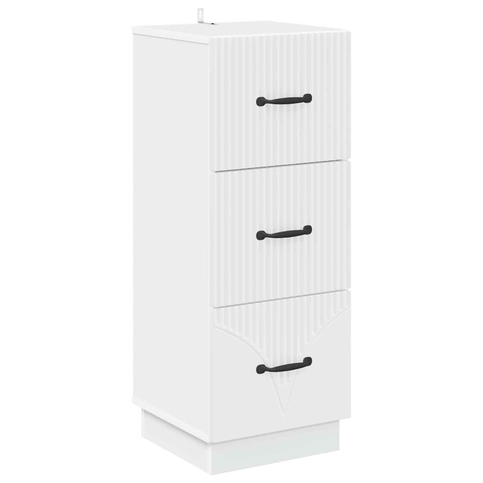 Armoire à tiroirs Blanc 33 x 34,5 x 87 cm Bois d'ingénierie - XIOS