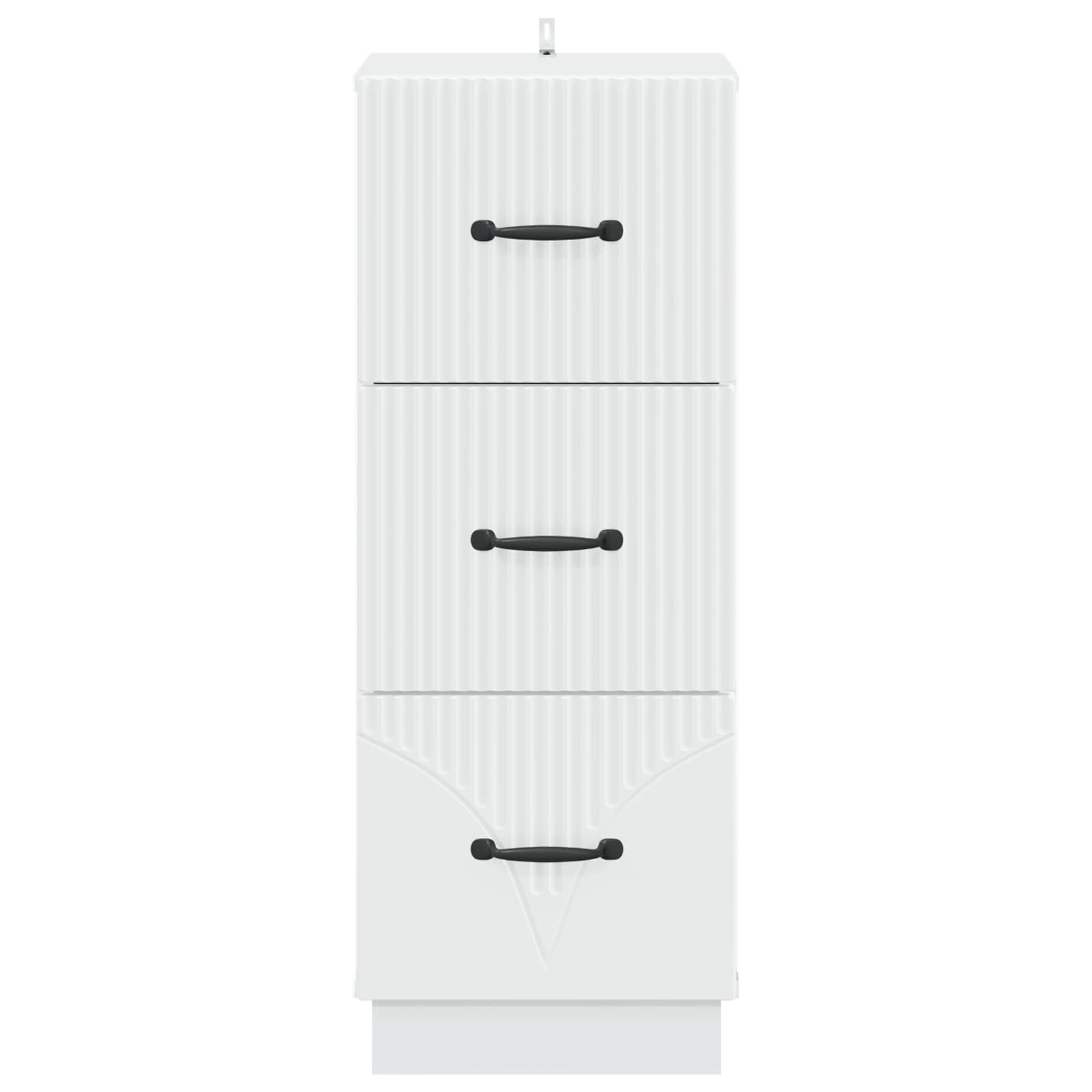 Armoire à tiroirs Blanc 33 x 34,5 x 87 cm Bois d'ingénierie - XIOS