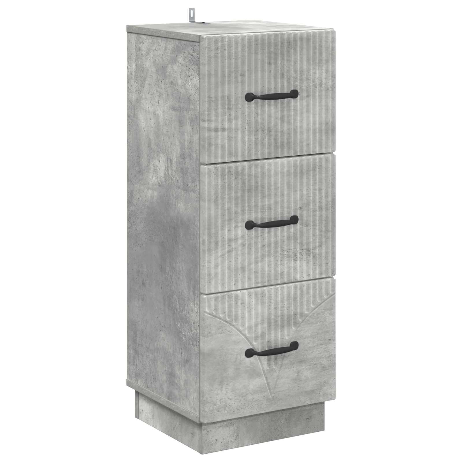 Armoire à tiroirs Gris béton 33 x 34,5 x 87 cm - XIOS