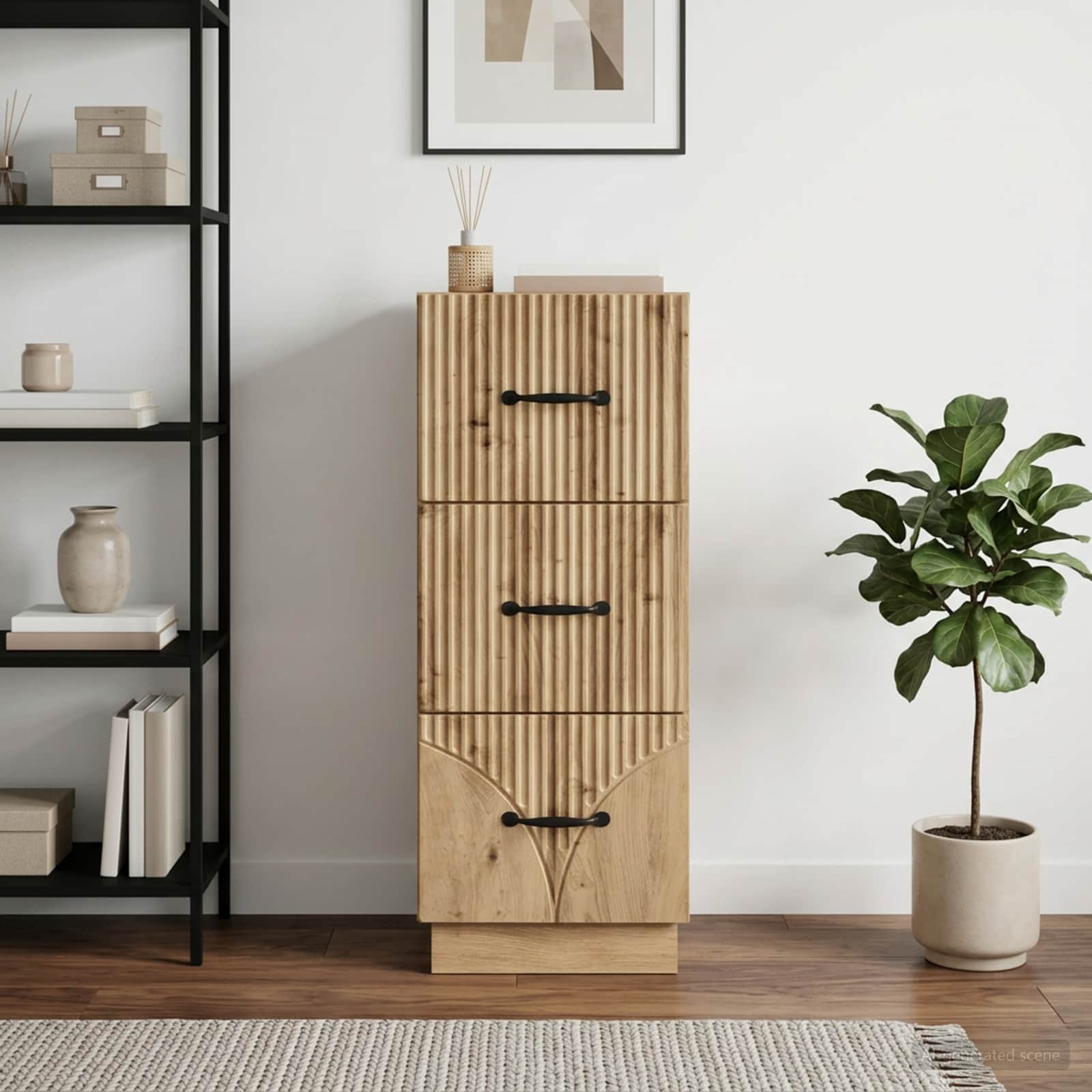 Armoire à tiroirs 33 x 34,5 x 87 cm Bois d'ingénierie - XIOS