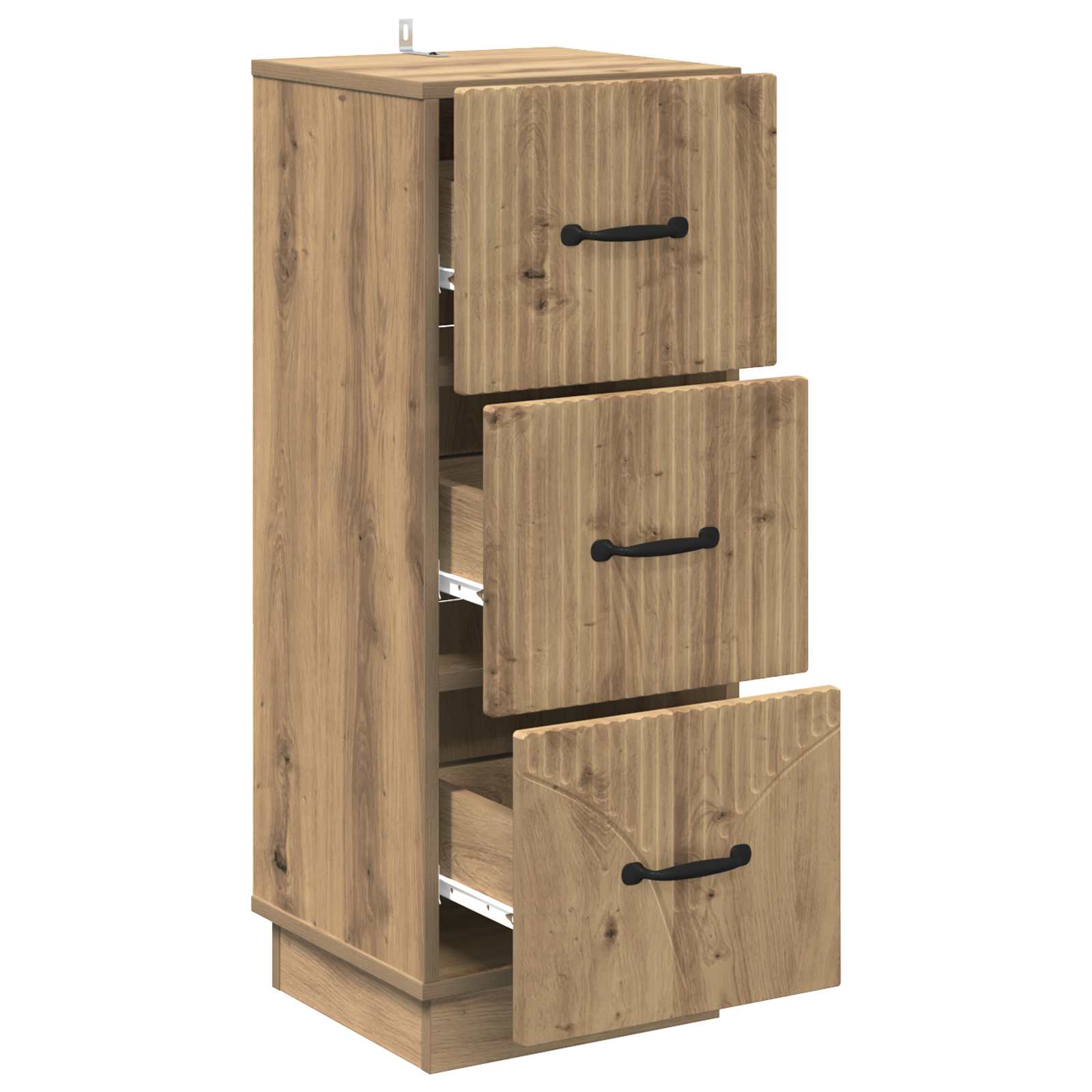 Armoire à tiroirs Chêne artisanal 33 x 34,5 x 87 cm - XIOS