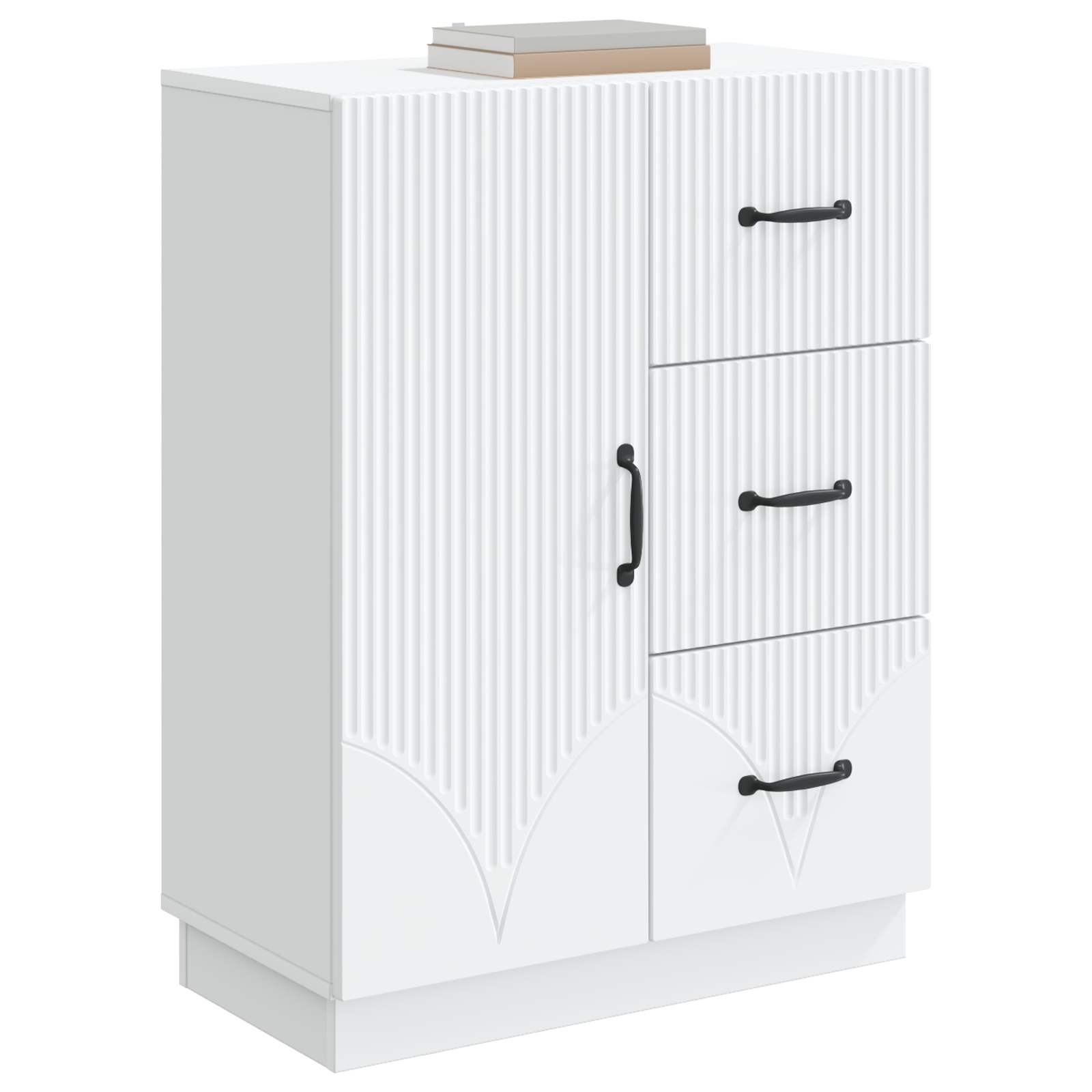 Buffet avec tiroir Blanc 66 x 34,5 x 87 cm Bois d'ingénierie - XIOS