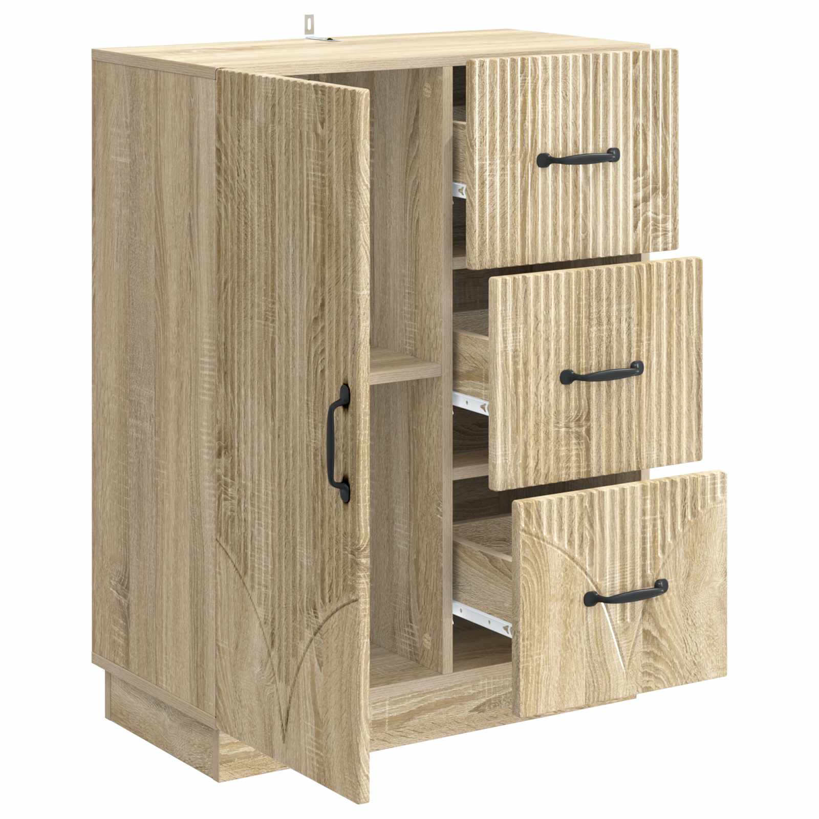 Buffet Chêne Sonoma 66 x 34,5 x 87 cm Bois d'ingénierie - XIOS