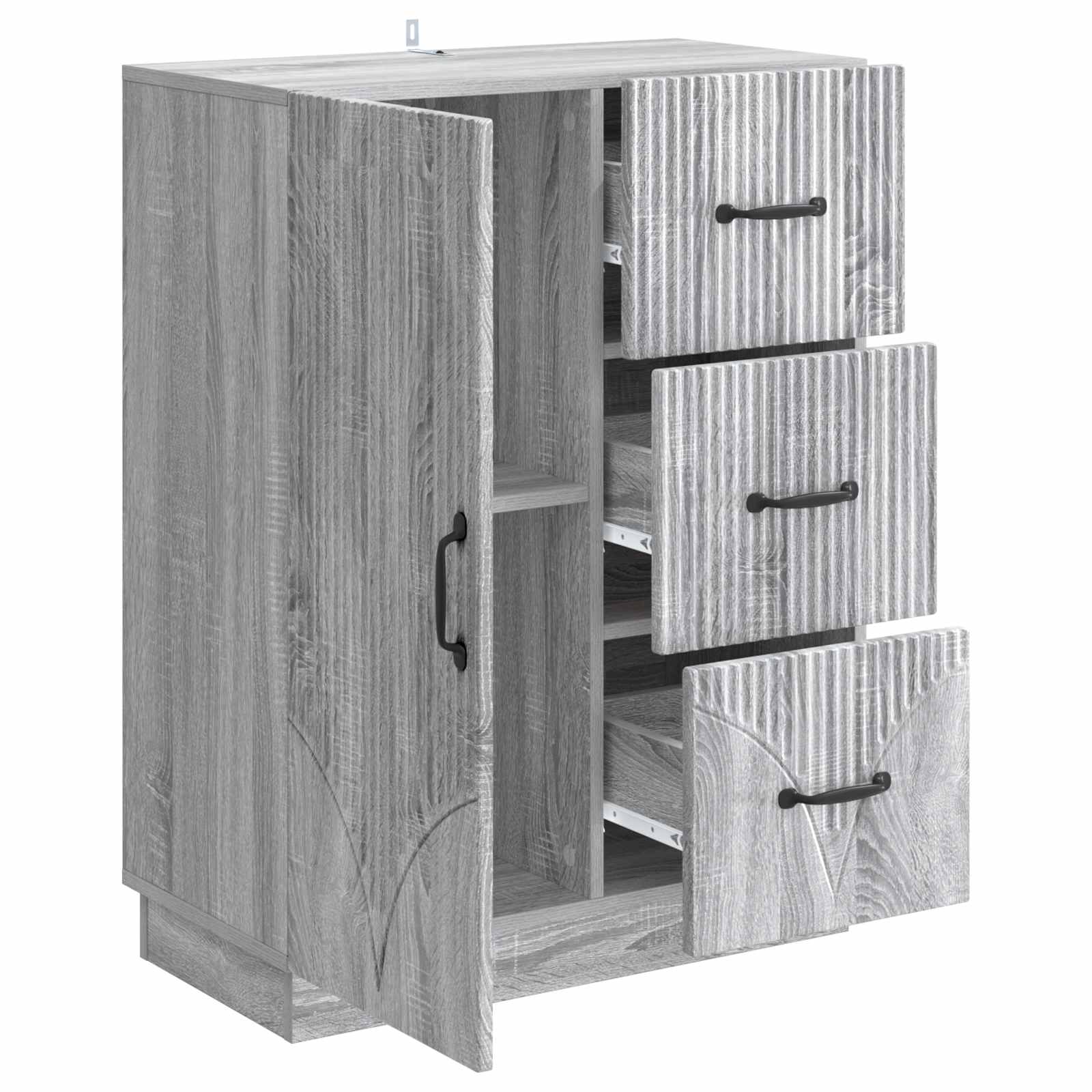 Buffet Sonoma gris 66 x 34,5 x 87 cm Bois d'ingénierie - XIOS